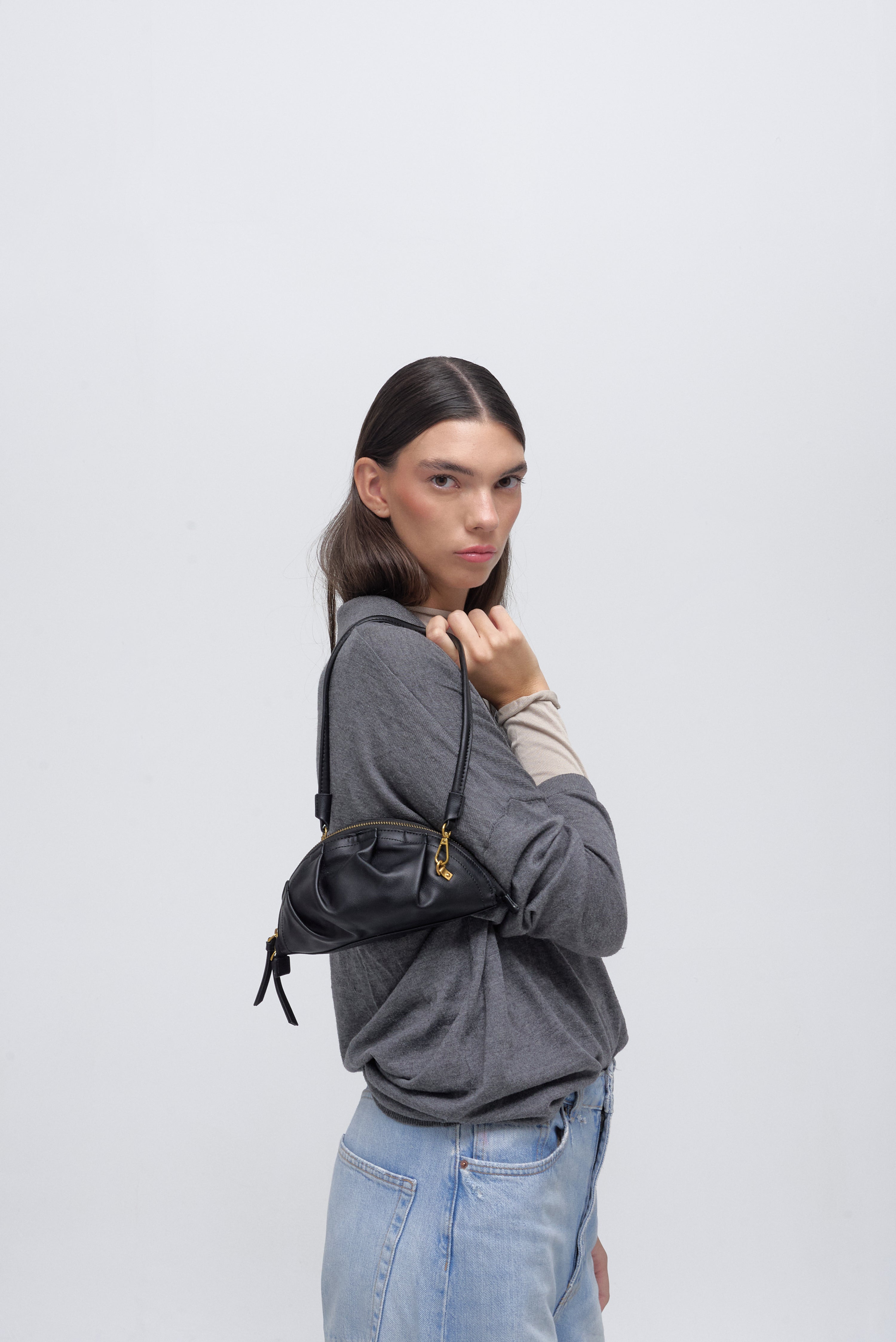 Bolso de Gyoza Mini Negro