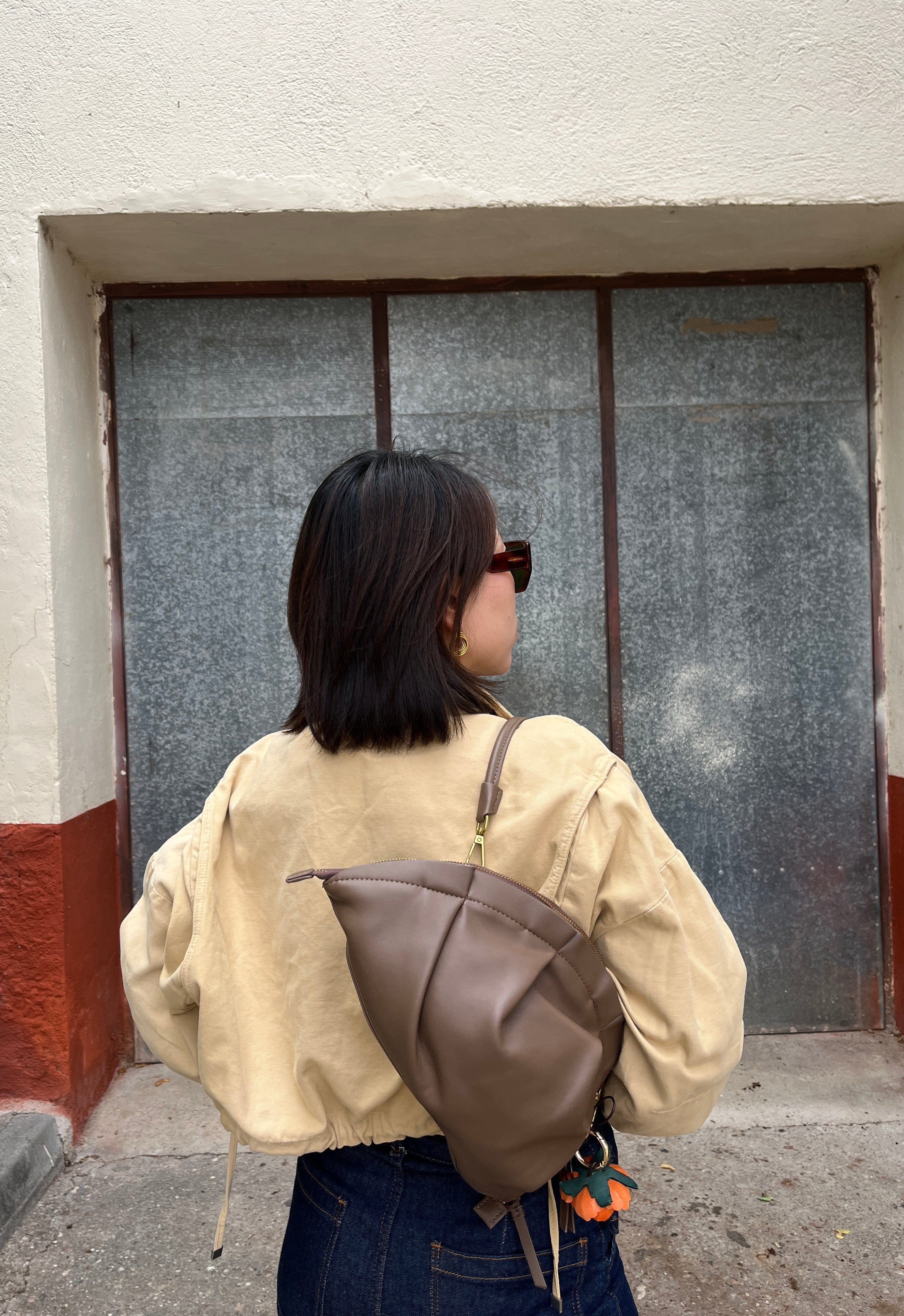 Bolso de Gyoza Grande Topo