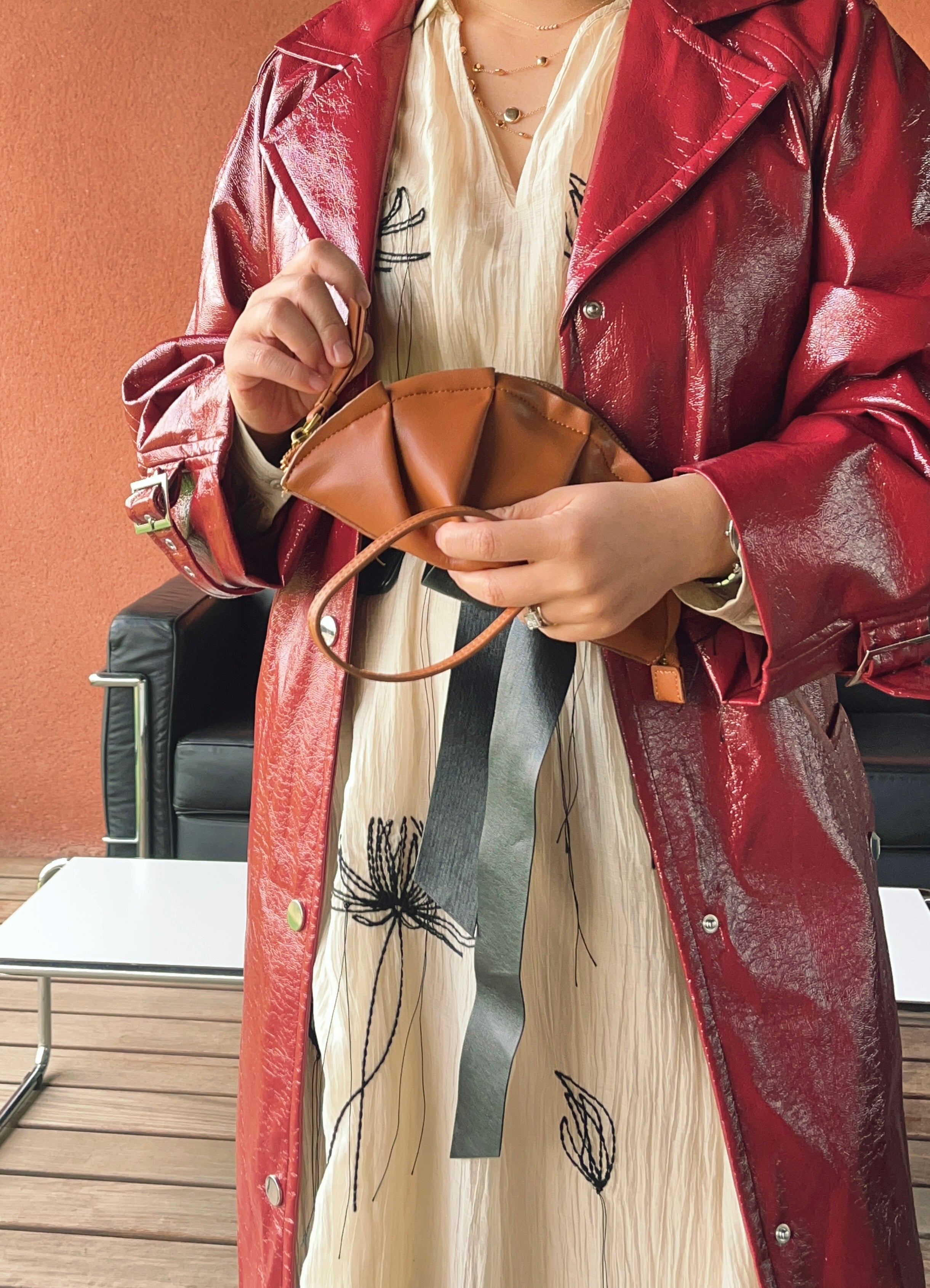 Bolso de Gyoza Mini Caramelo