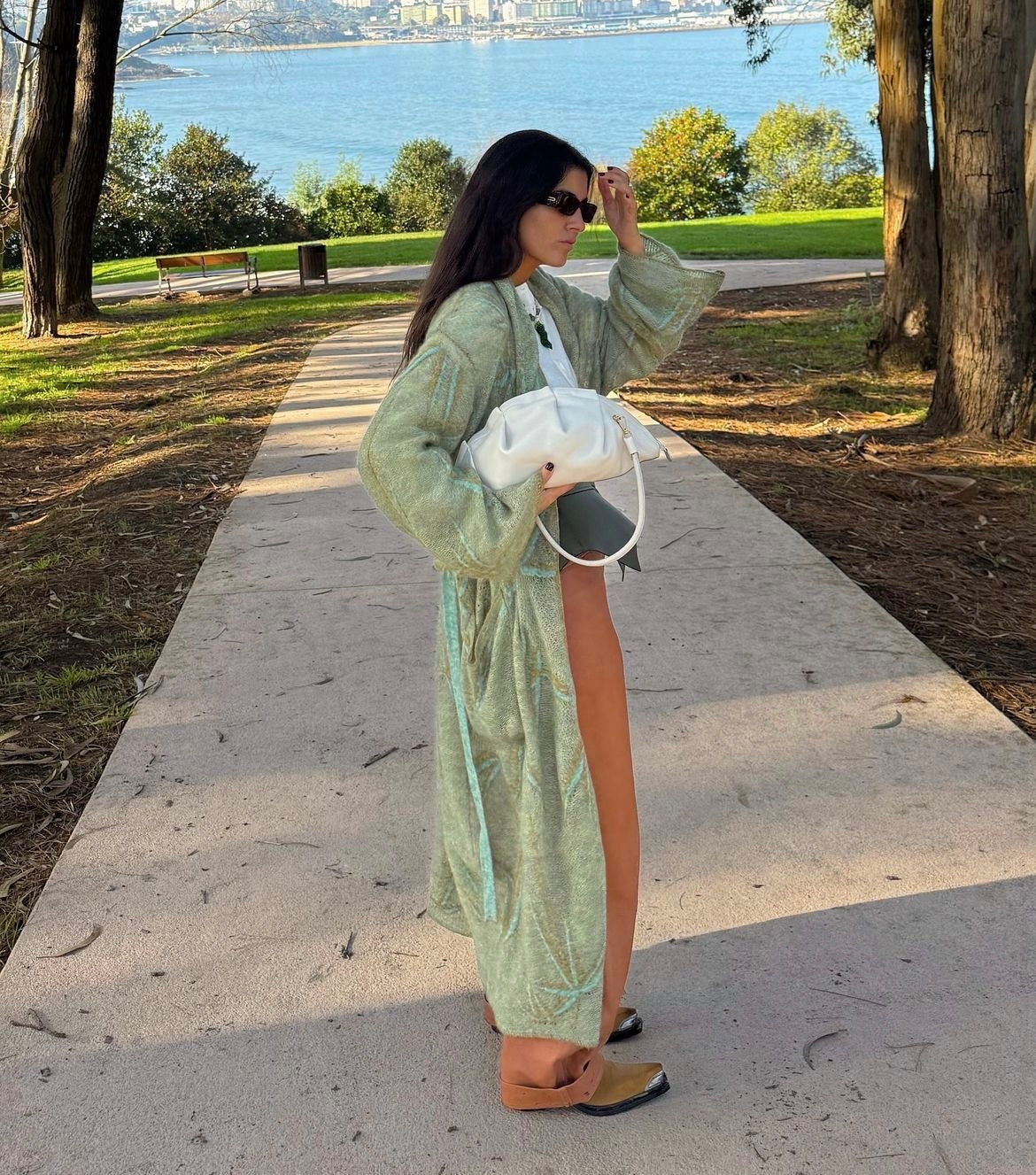 Bolso de Gyoza Grande Marfil