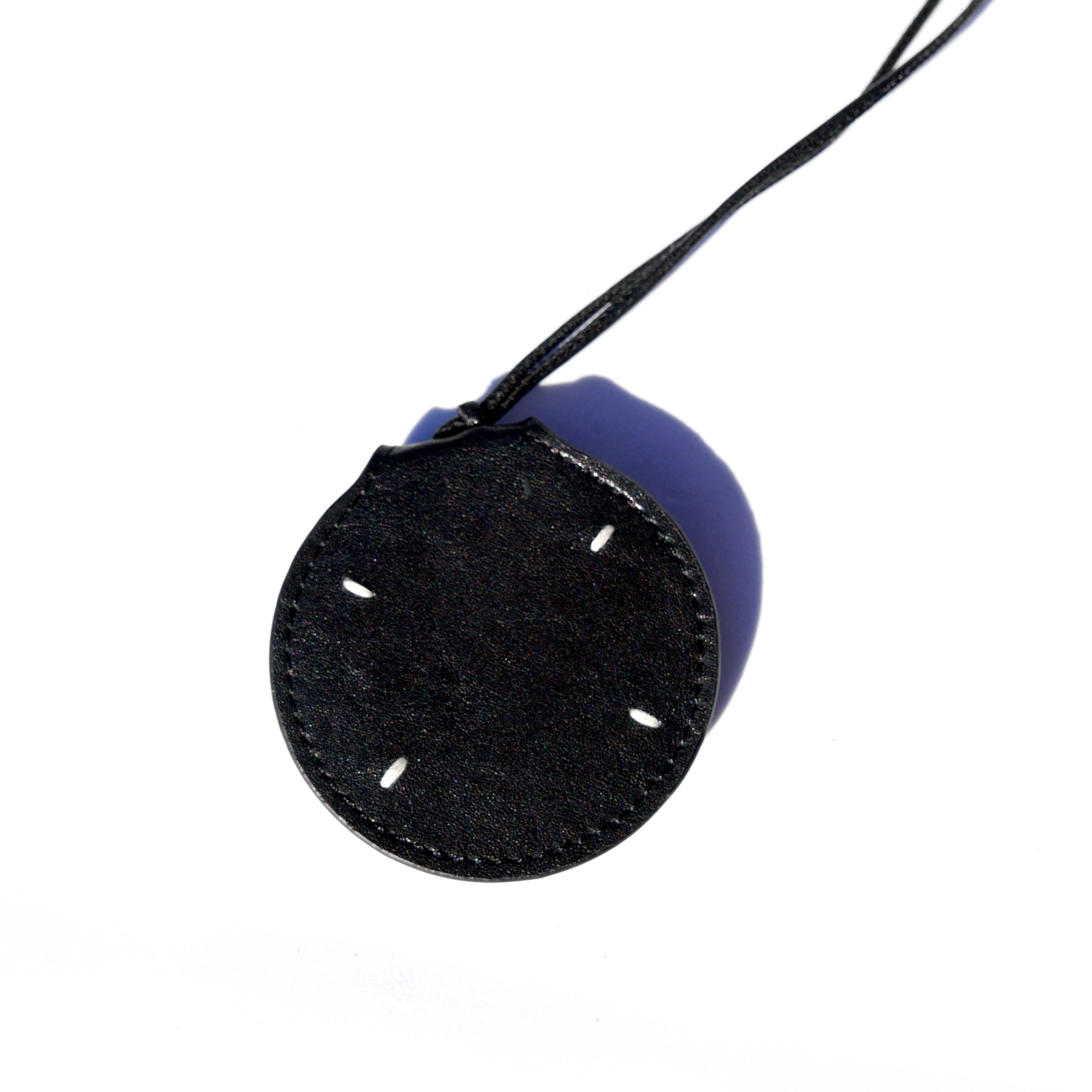 Colgante piel para gafas negro