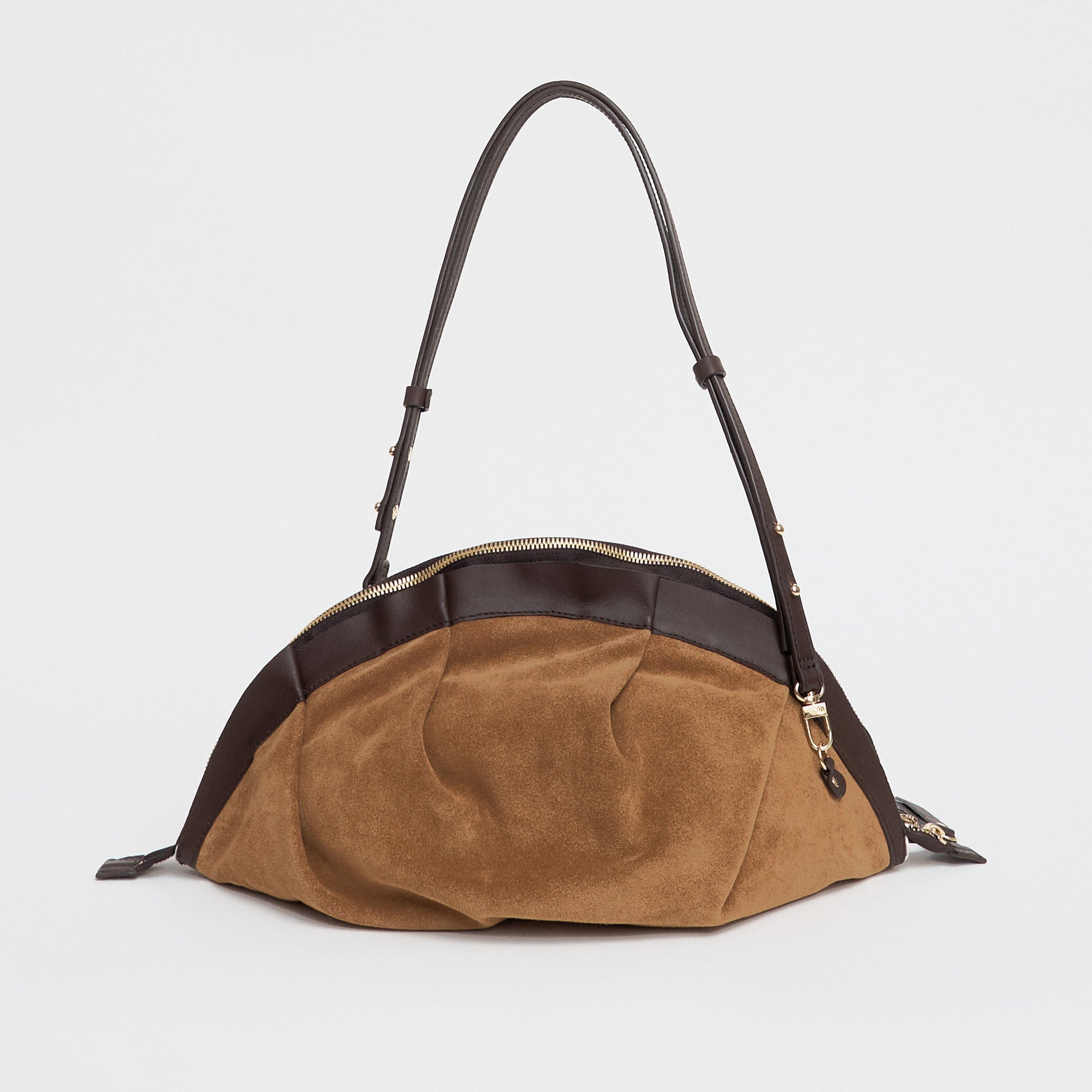 Bolso Gyoza Ante y Piel - Studio Collection