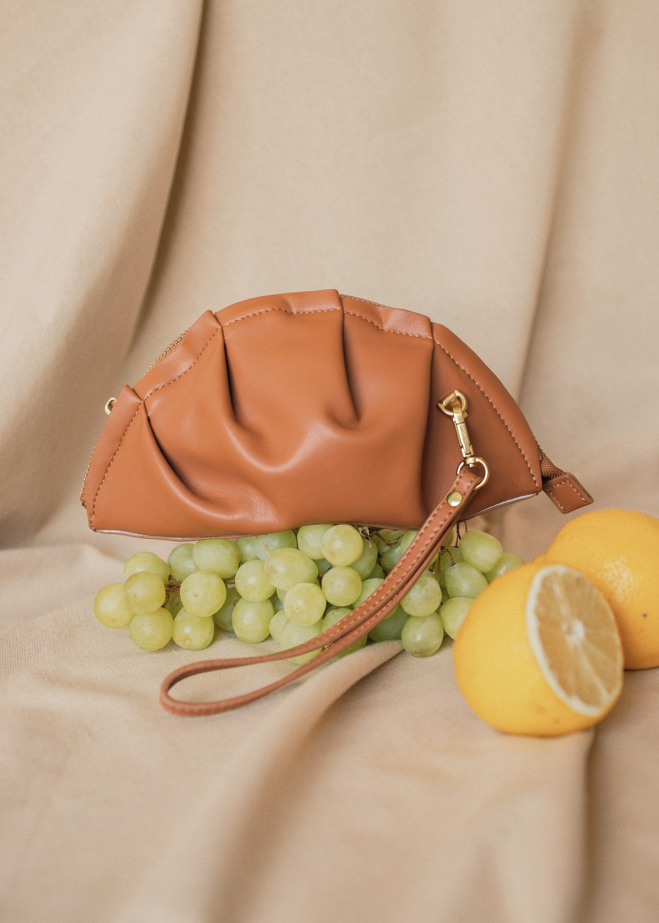 Bolso de Gyoza Mini Caramelo