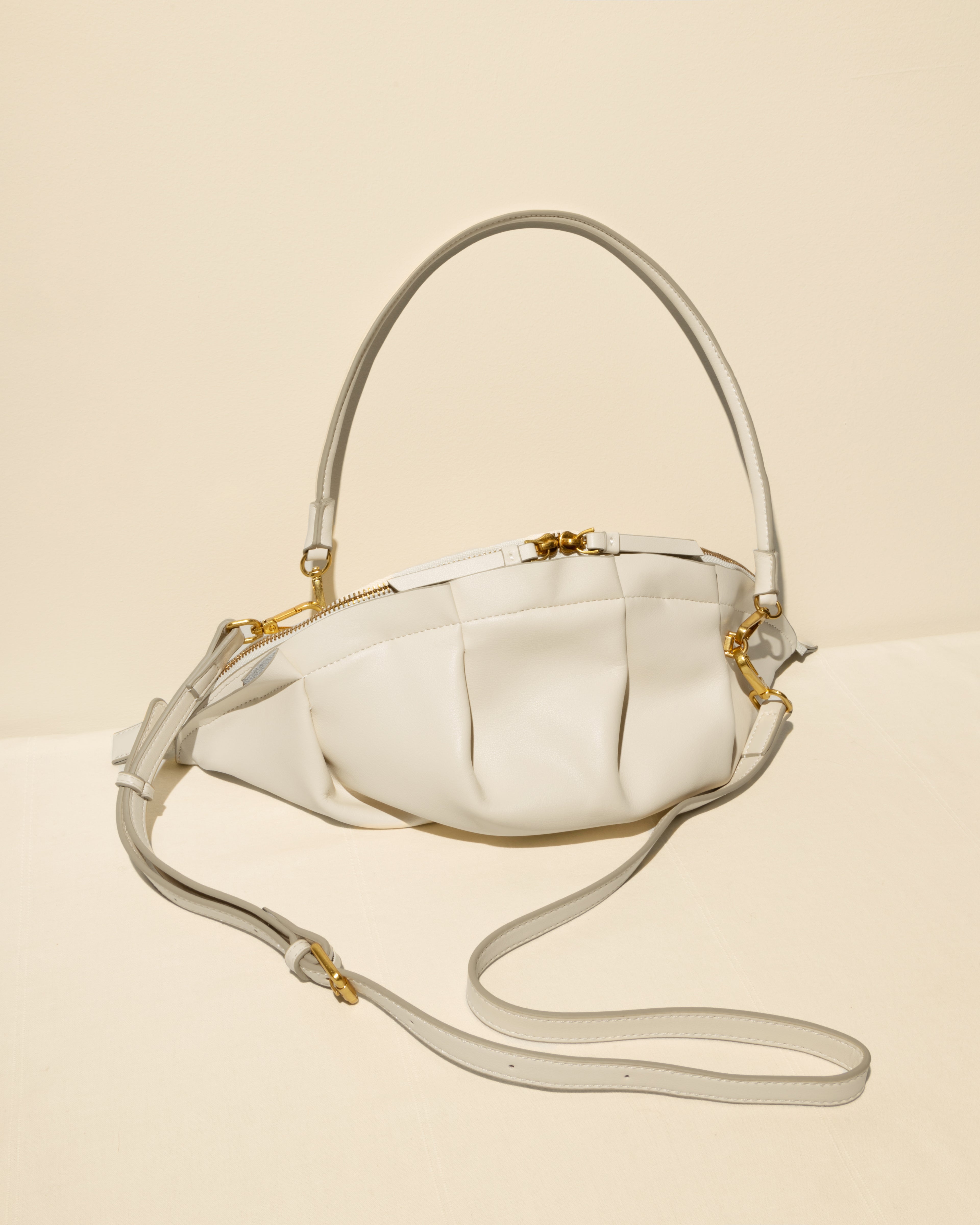 Bolso de Gyoza Grande Marfil