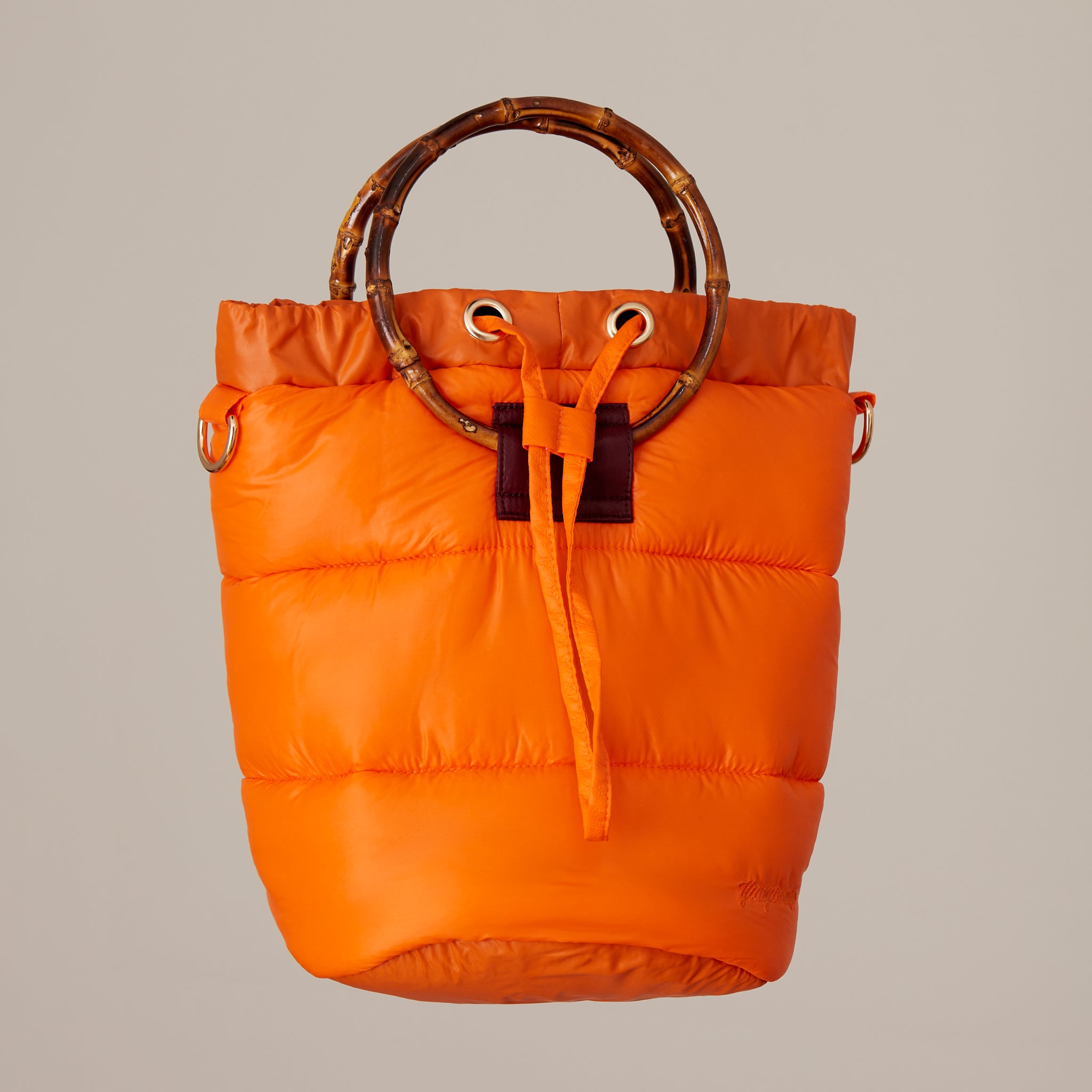 Nara bolso bombonera acolchado amarillo