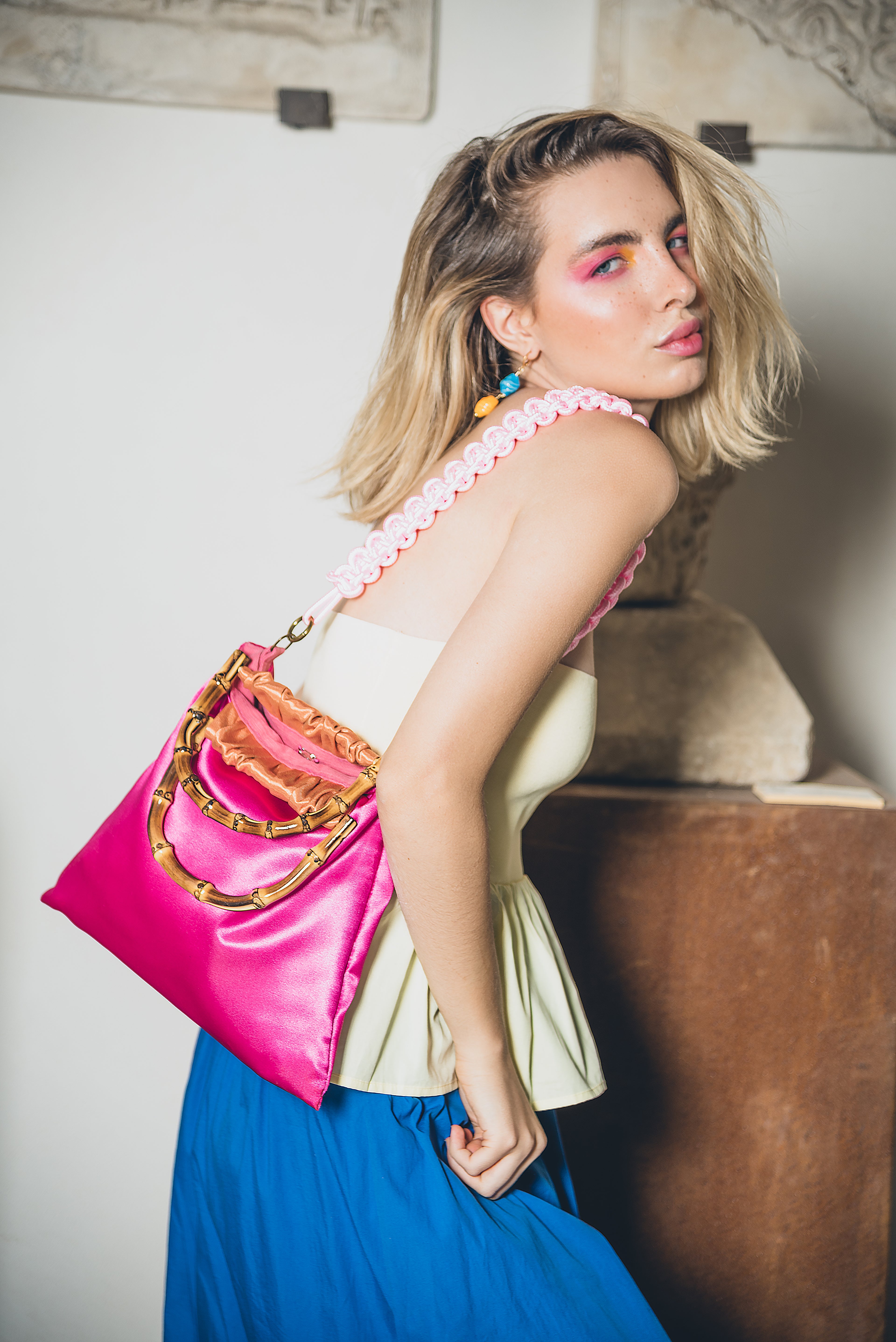 Correa Trenzada Multiuso Rosa