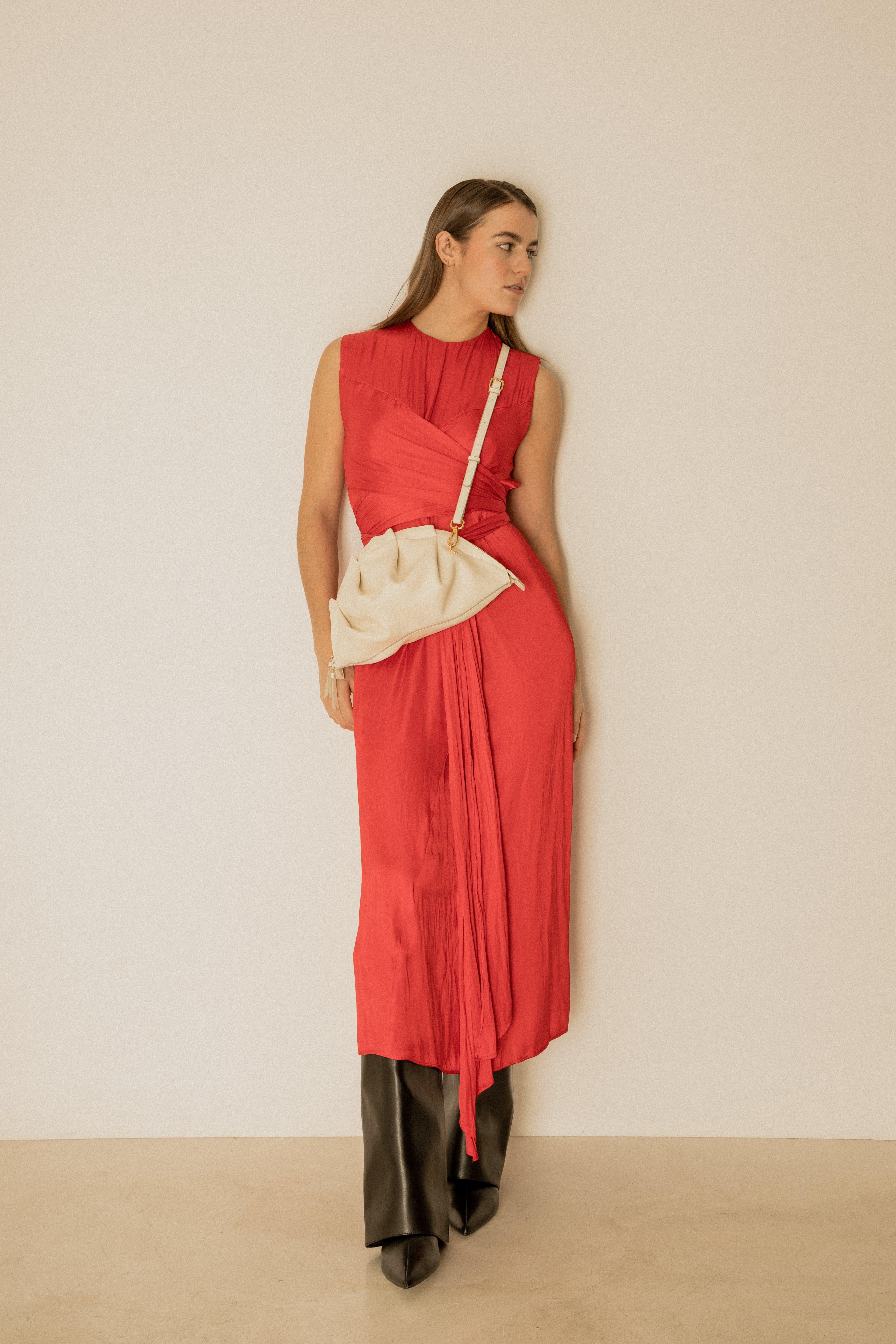 Bolso de Gyoza Grande Marfil