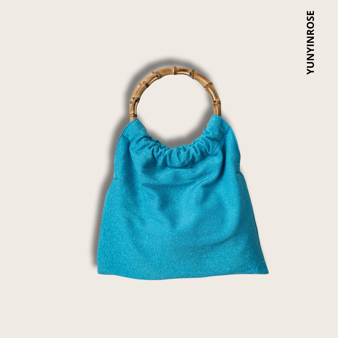 Bolso Gina Lurex Verde Mediano