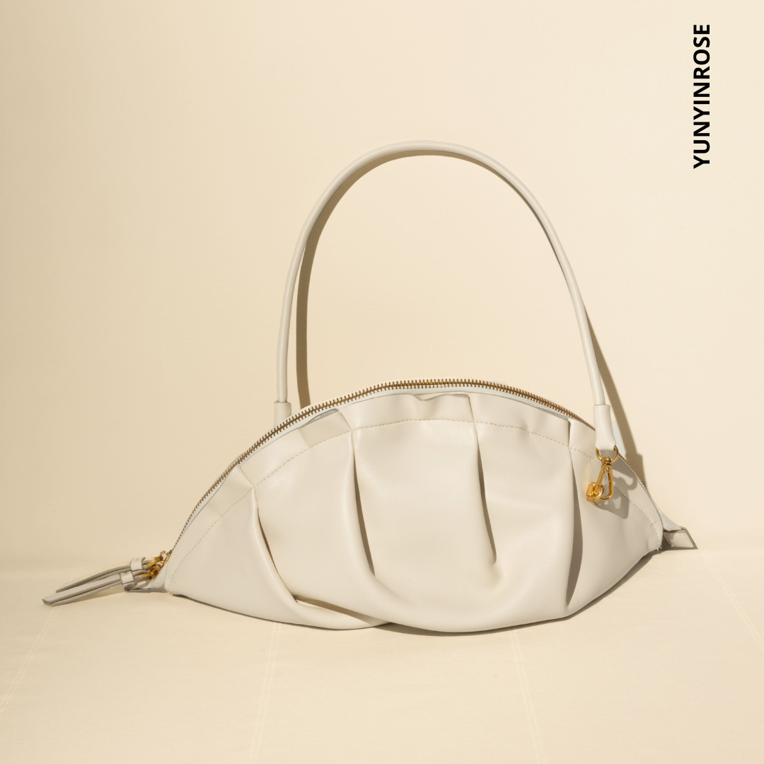 Bolso de Gyoza Grande Marfil