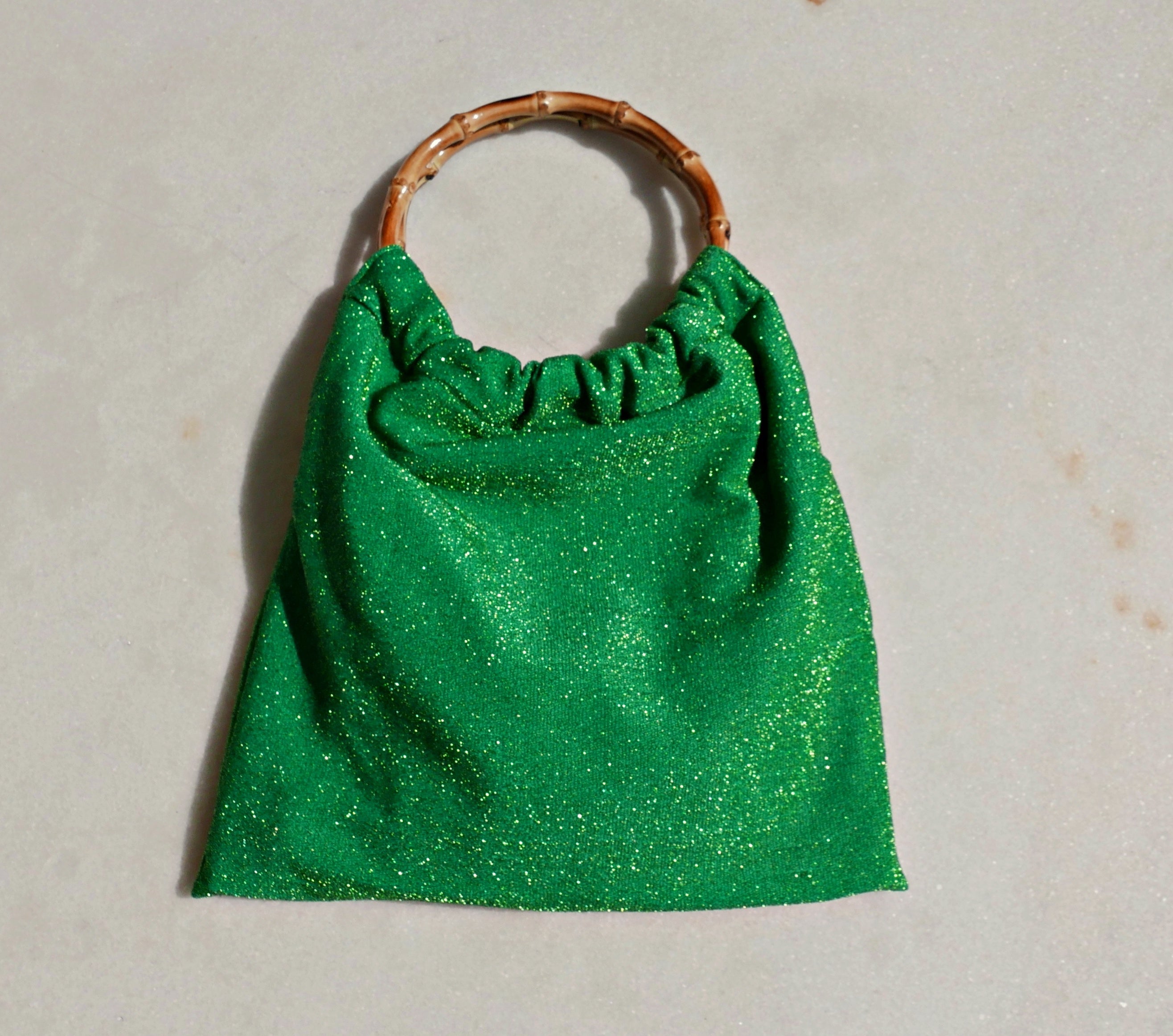 Bolso Gina Lurex Azul Mediano