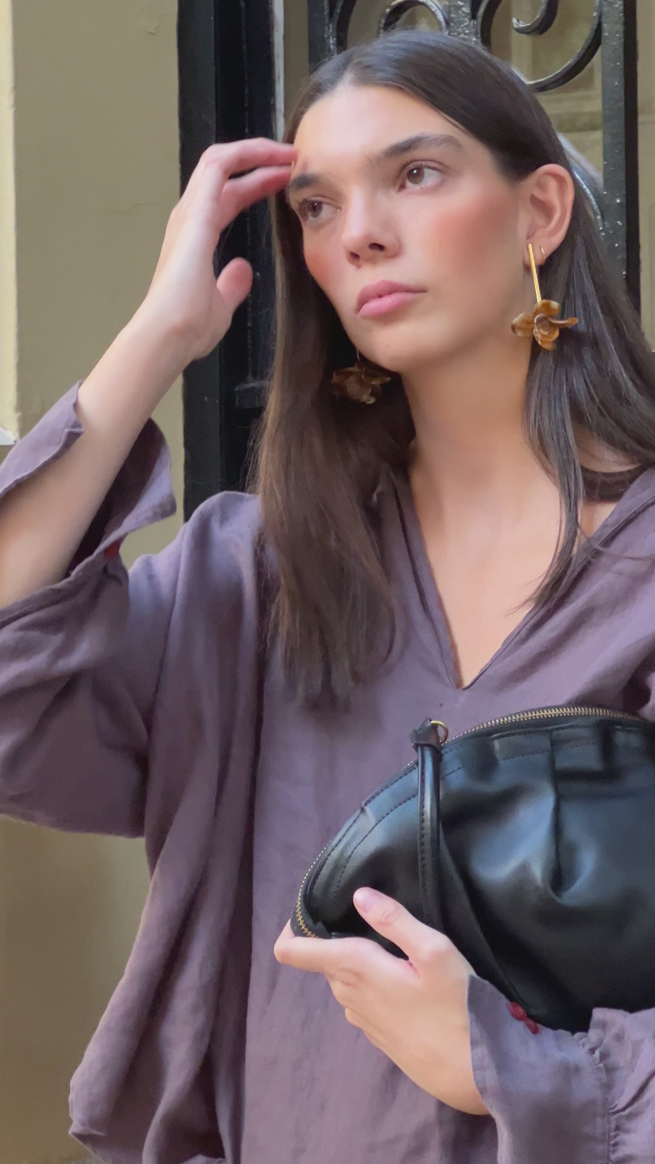 Bolso de Gyoza Grande Negro