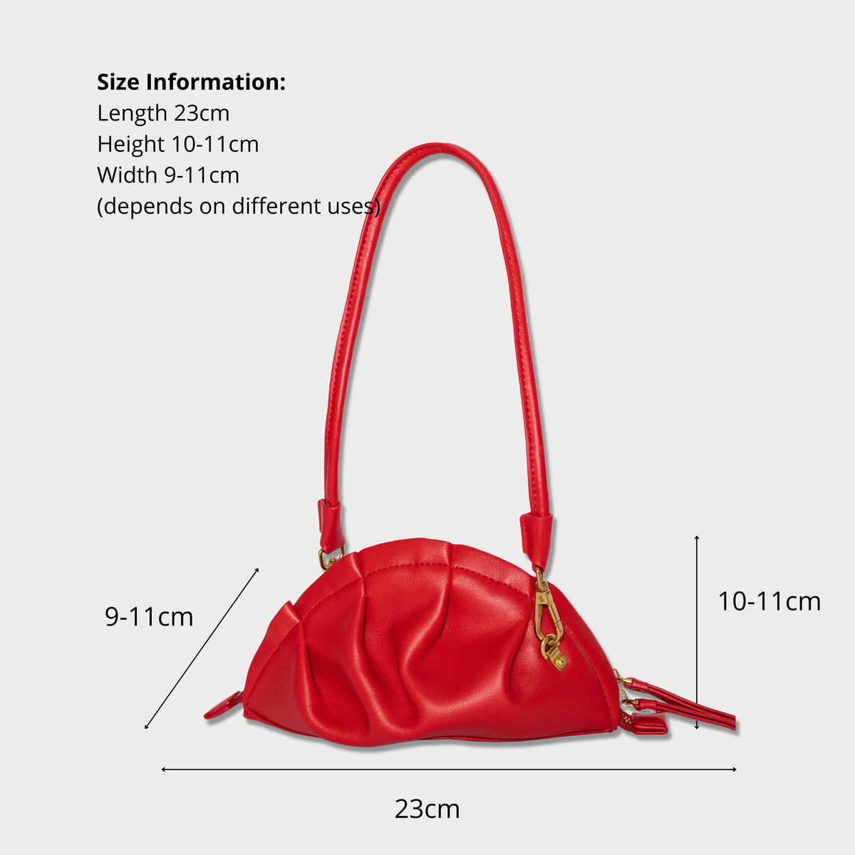 New in-Bolso Gyoza Mini Rojo