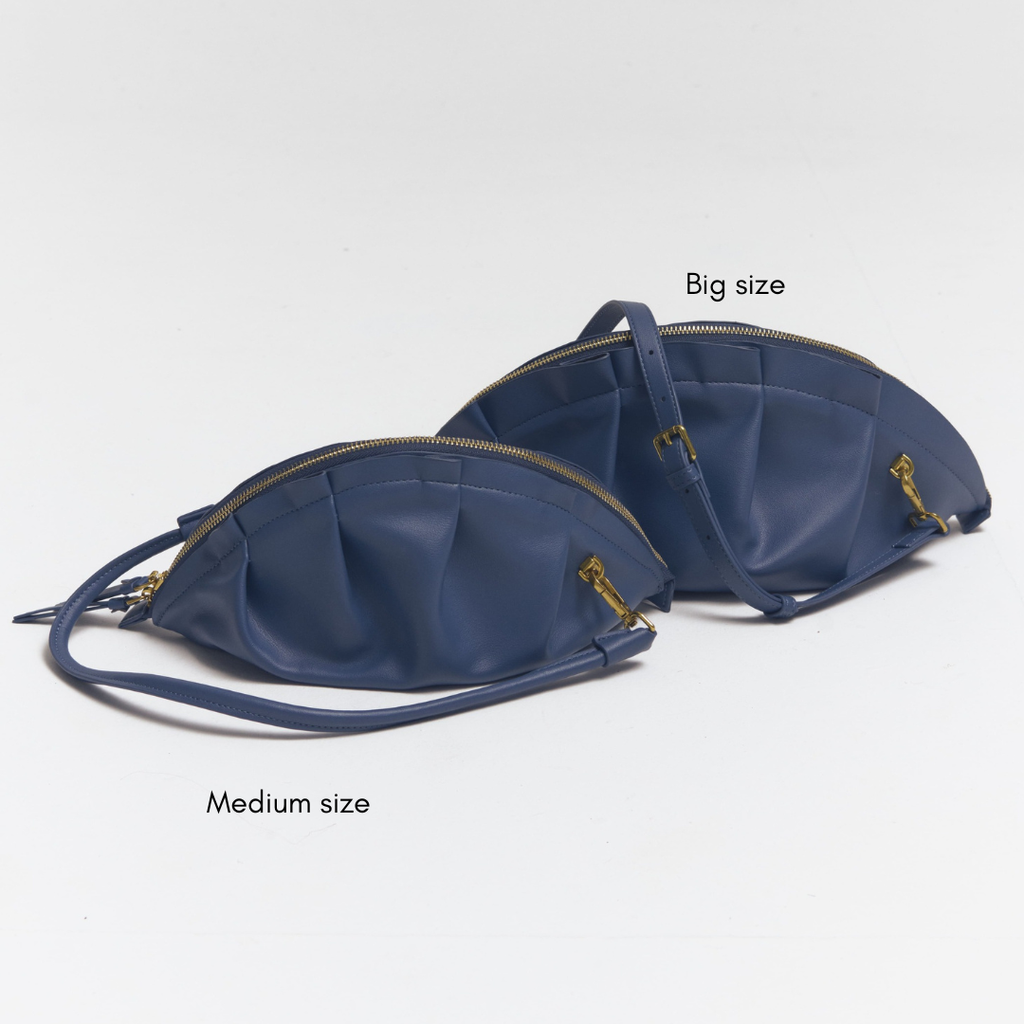 Bolso Gyoza Mediano  Azul Zafiro
