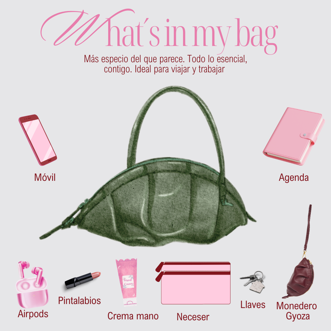Bolso Gyoza Grande Kaki