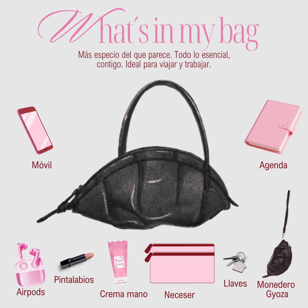Bolso Gyoza Grande Negro