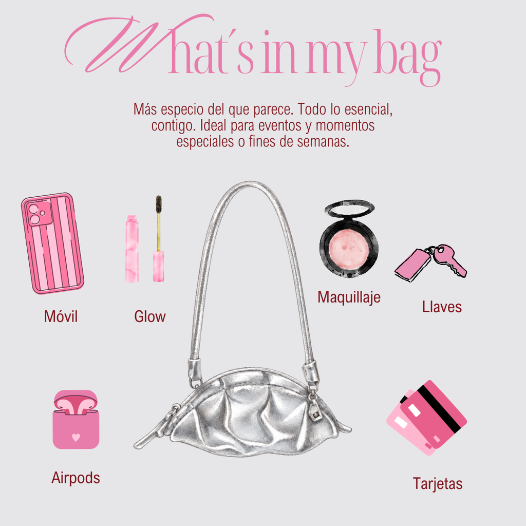 New in-Bolso Gyoza Mini Plateado