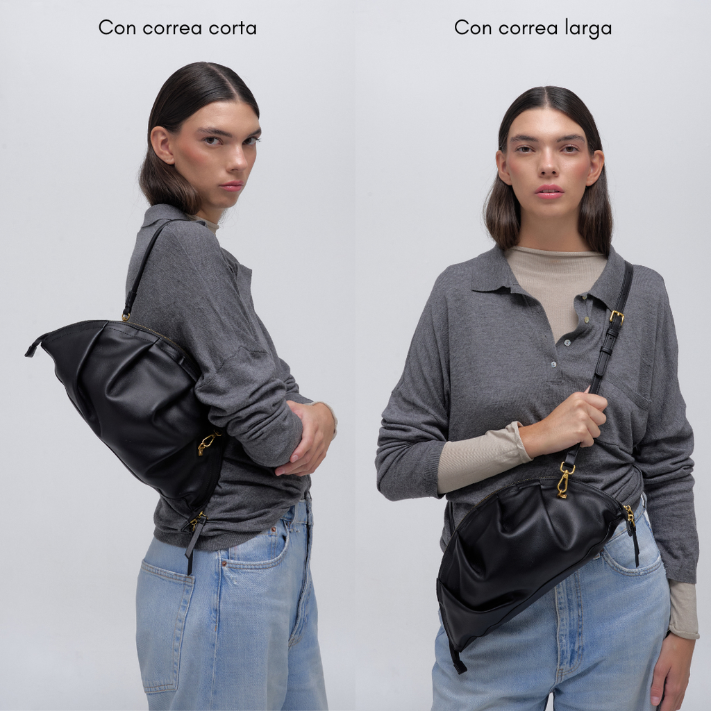 Bolso Gyoza Grande Negro
