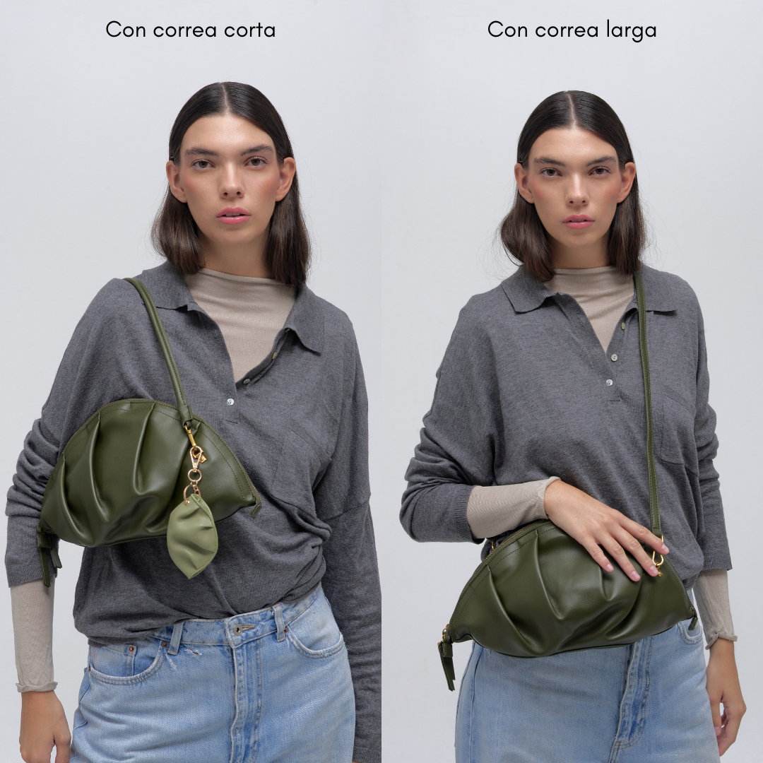 Bolso Gyoza Grande Kaki
