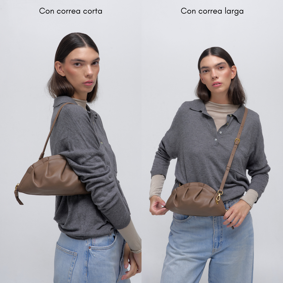Bolso Gyoza Mediano Topo