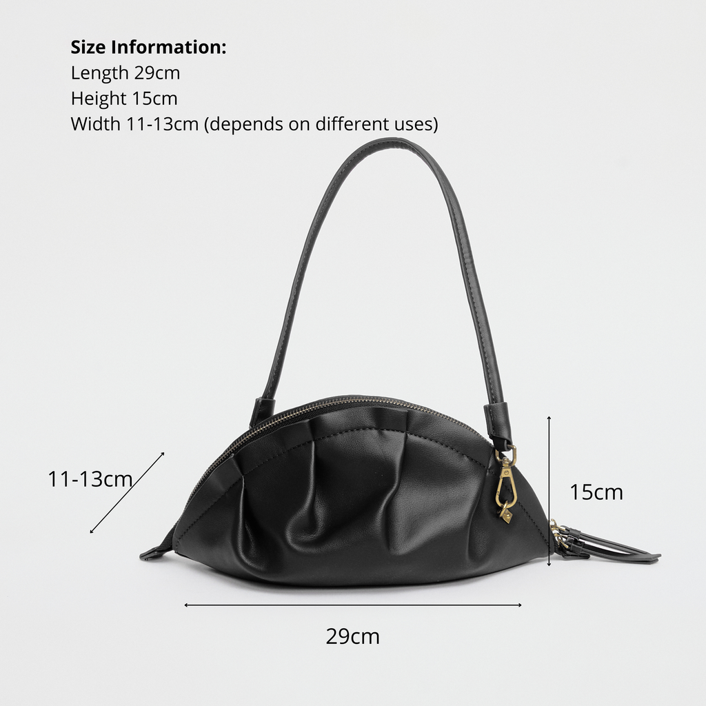 Bolso Gyoza Mediano Negro