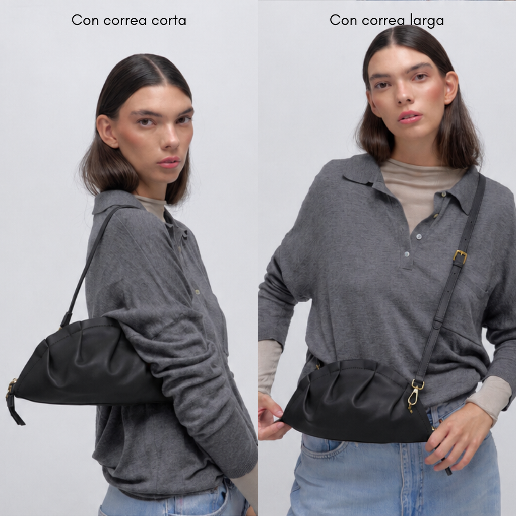 Bolso Gyoza Mediano Negro