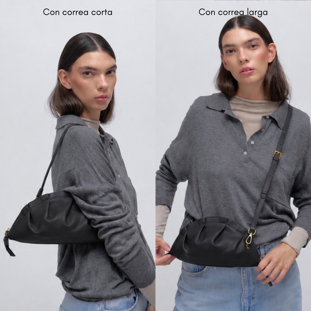 Bolso Gyoza Mediano Negro