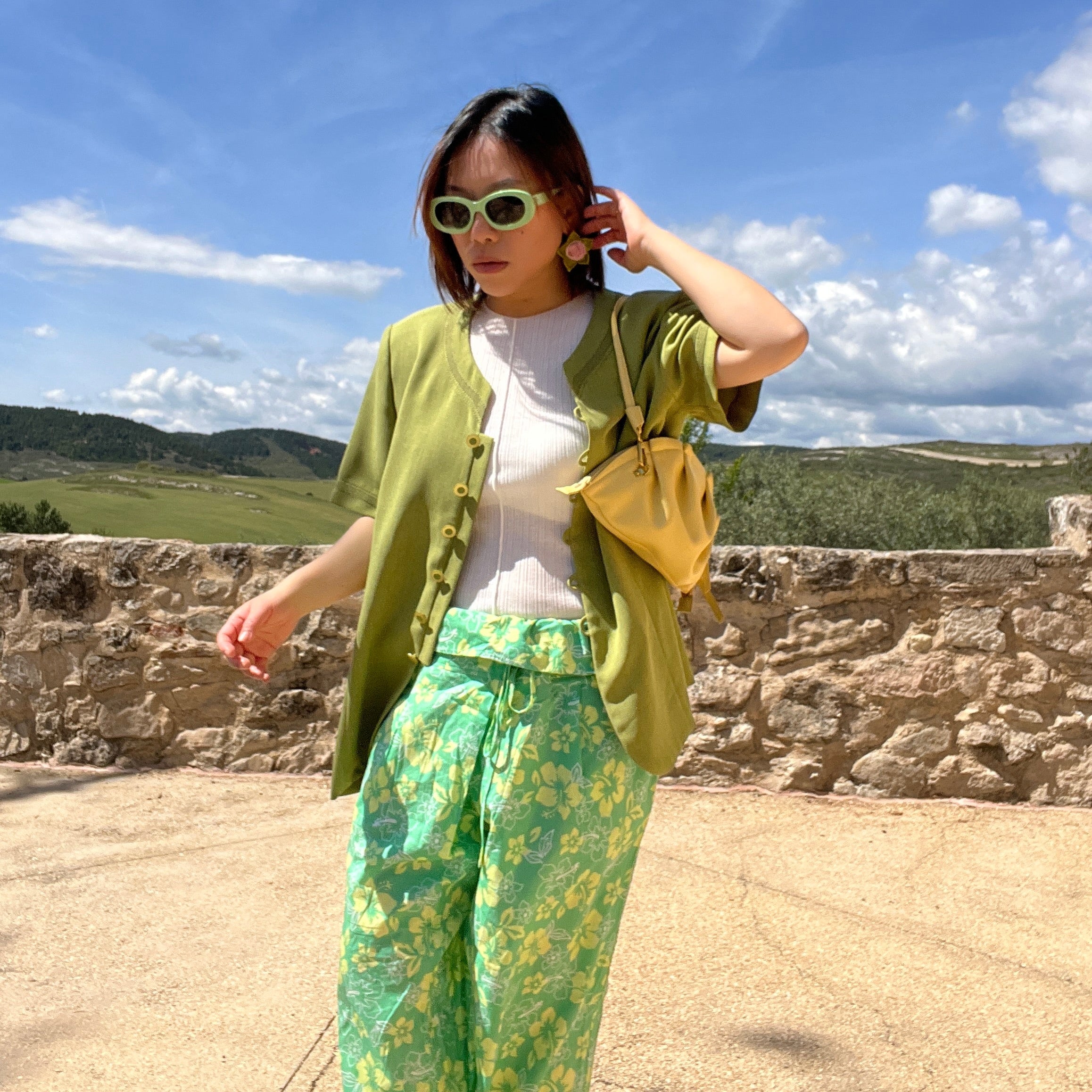 Bolso Gyoza Mediano  Amarillo Mantequilla