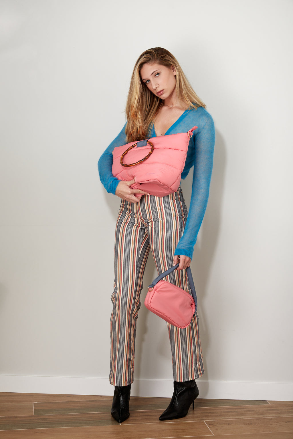 Dana 2 en 1 bolso acolchado rosa