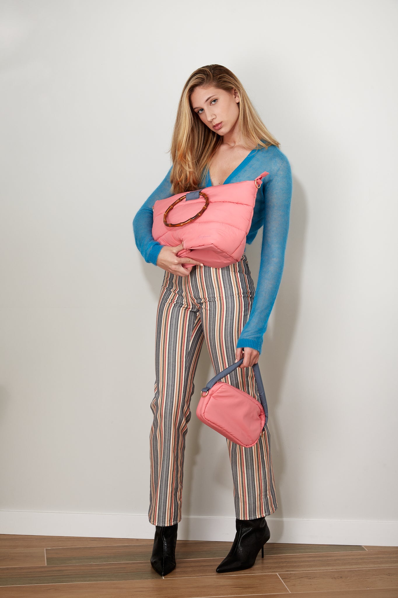 Dana 2 en 1 bolso acolchado rosa