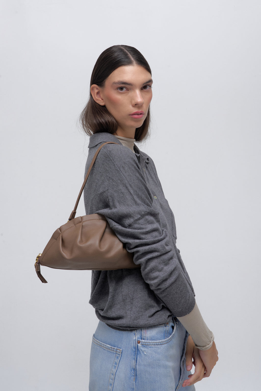 Bolso Gyoza Mediano Topo