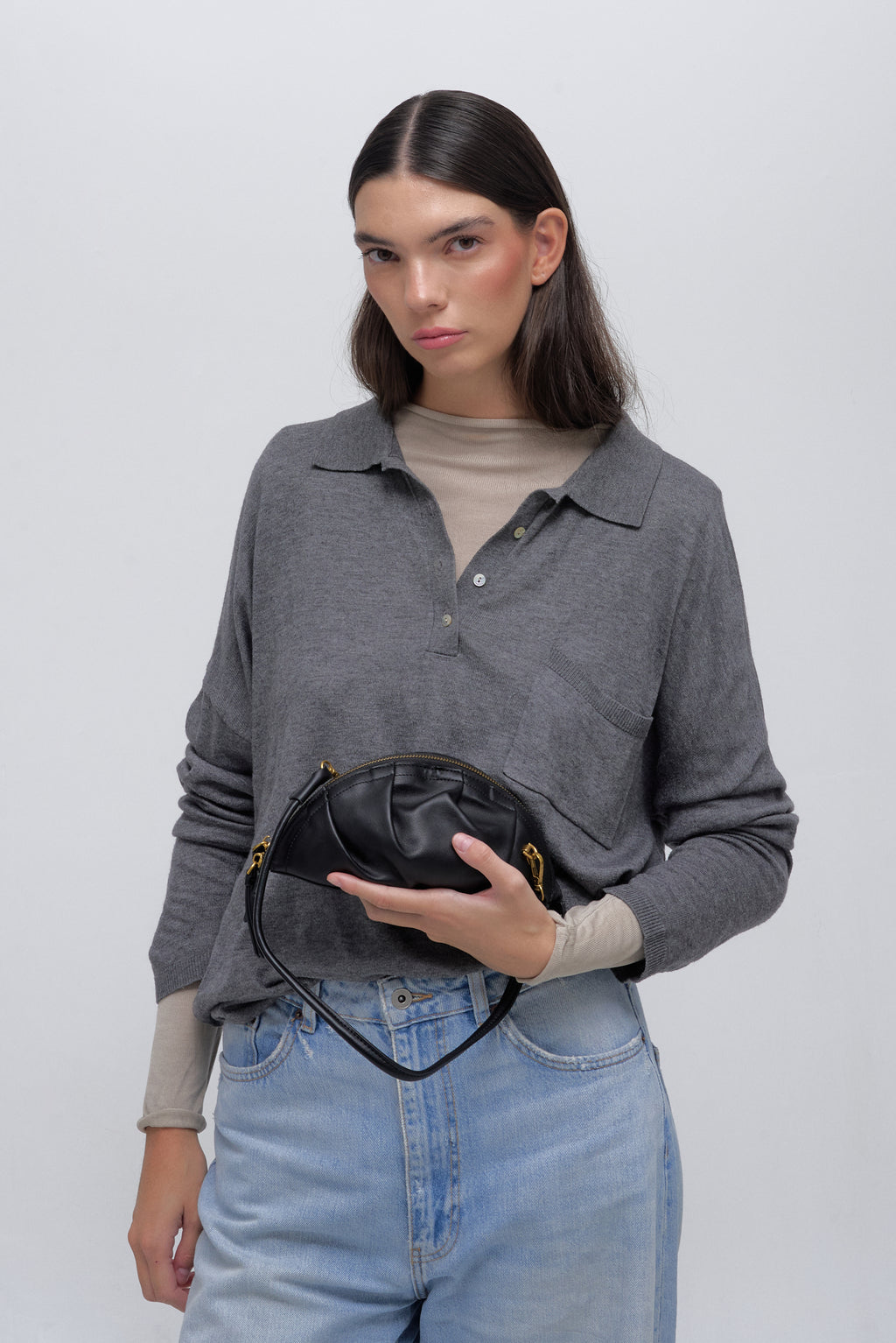 Bolso de Gyoza Mini Negro