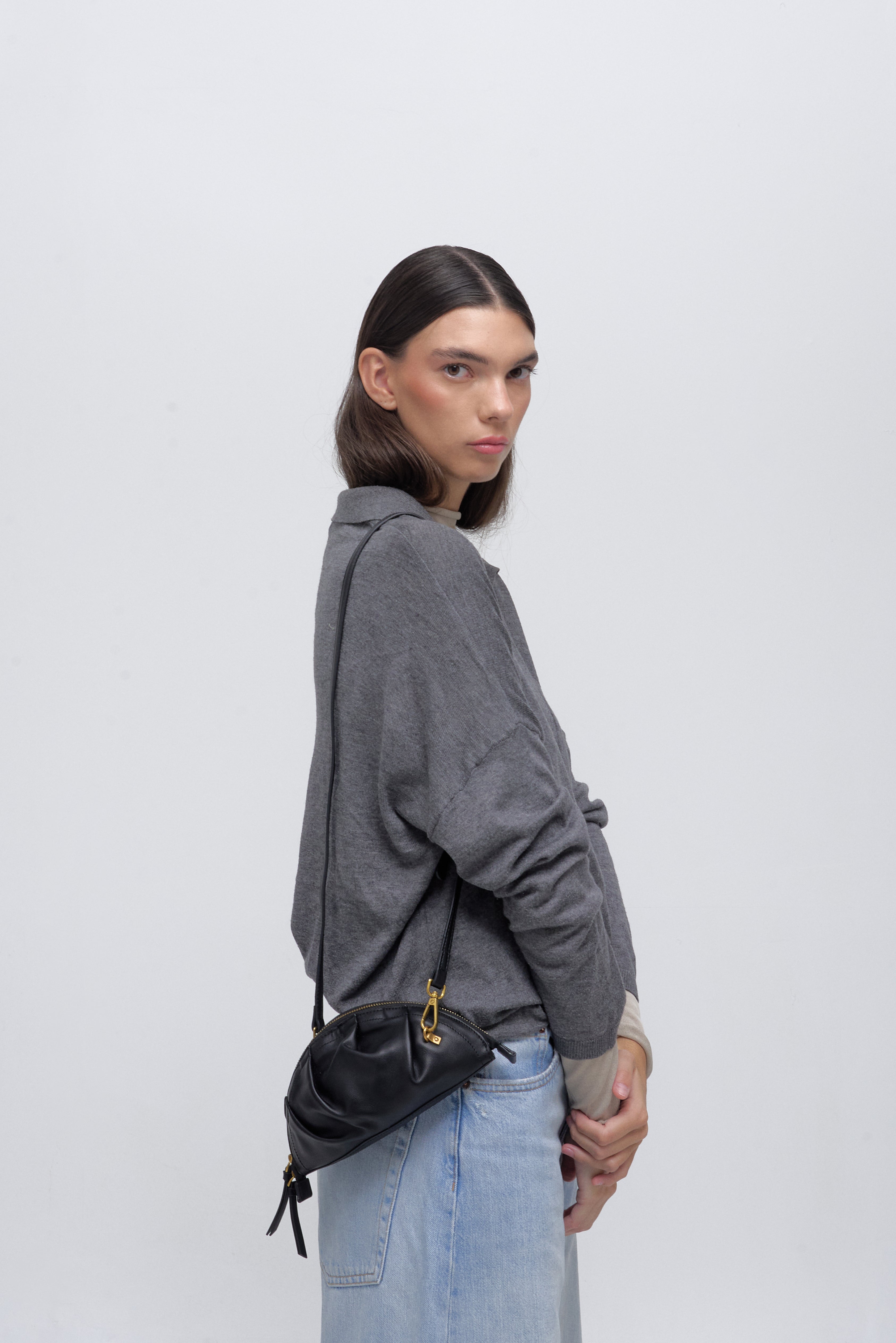 Bolso de Gyoza Mini Negro