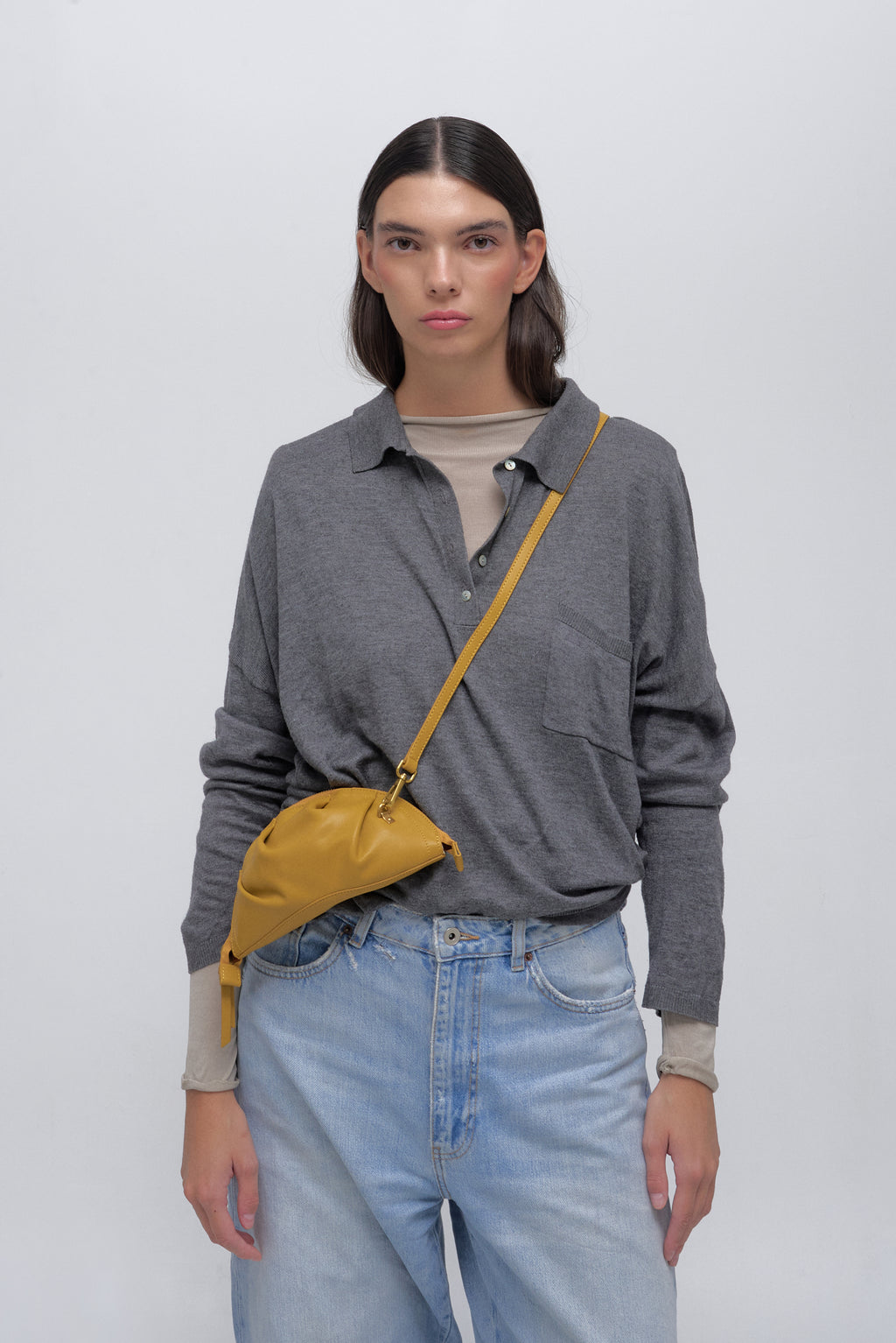 Bolso de Gyoza Mini Mostaza