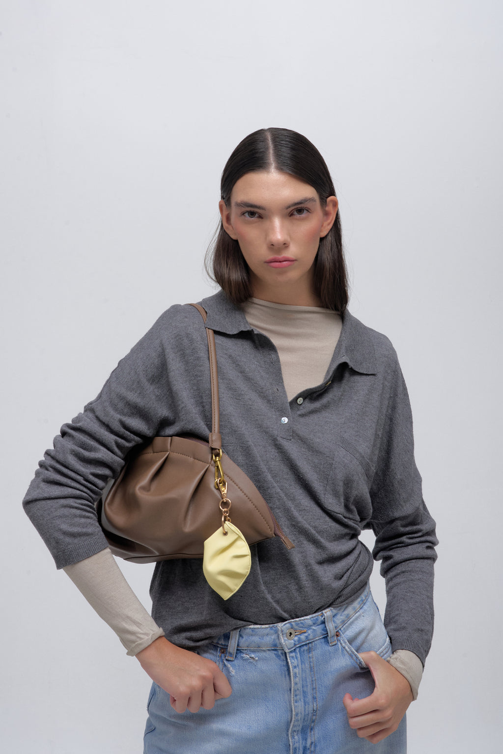 Bolso de Gyoza Grande Topo