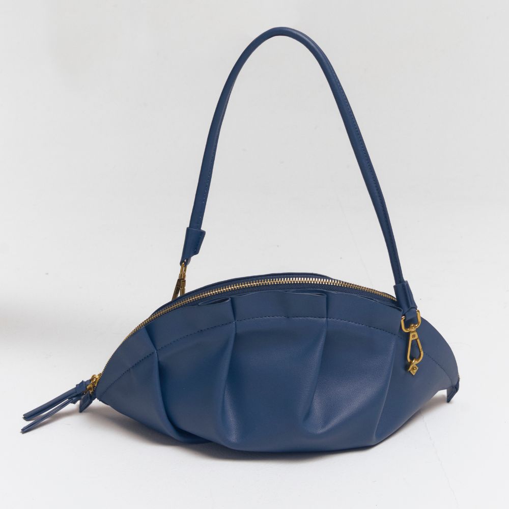 Bolso de Gyoza Grande Azul Zafiro