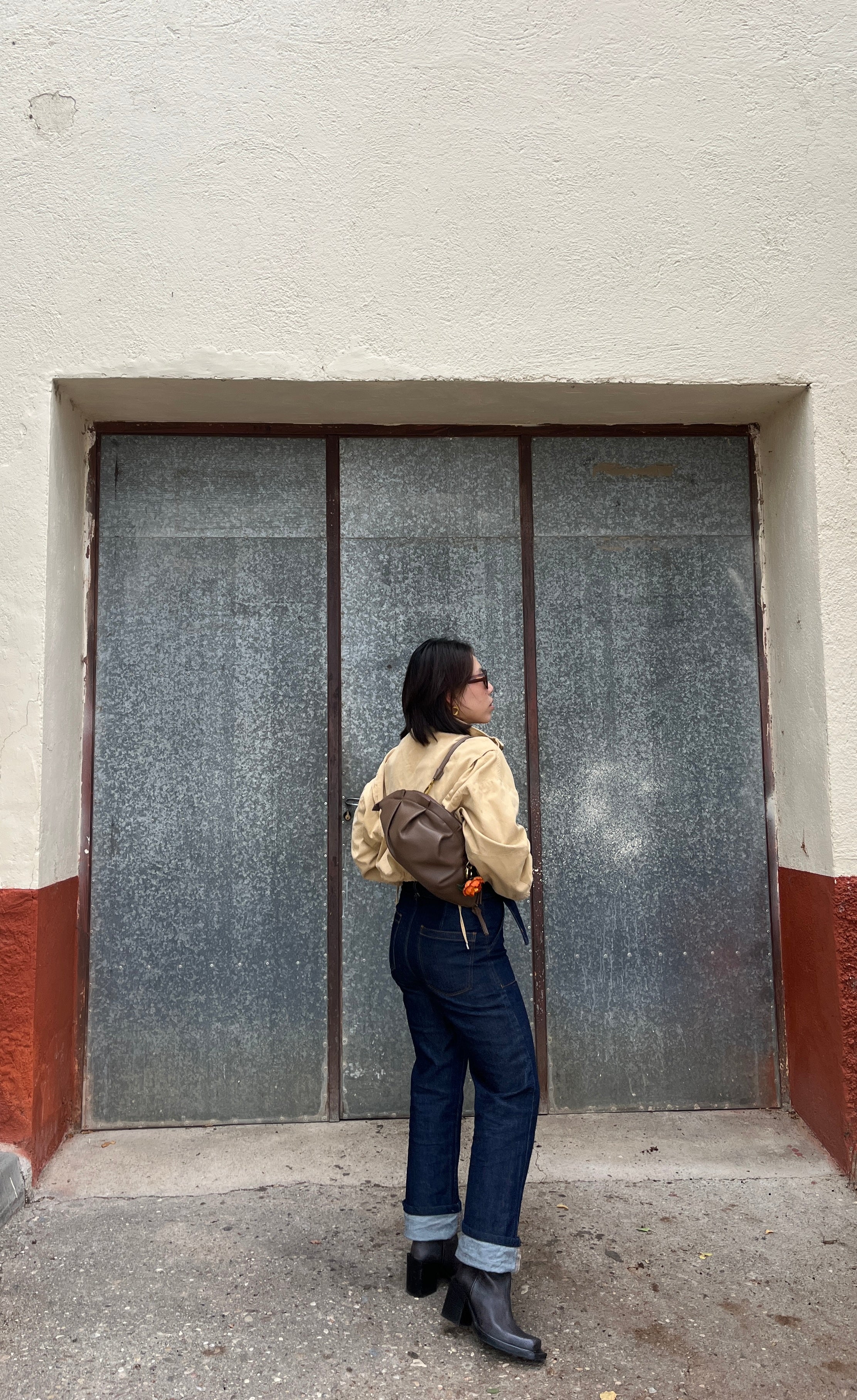 Bolso de Gyoza Grande Topo