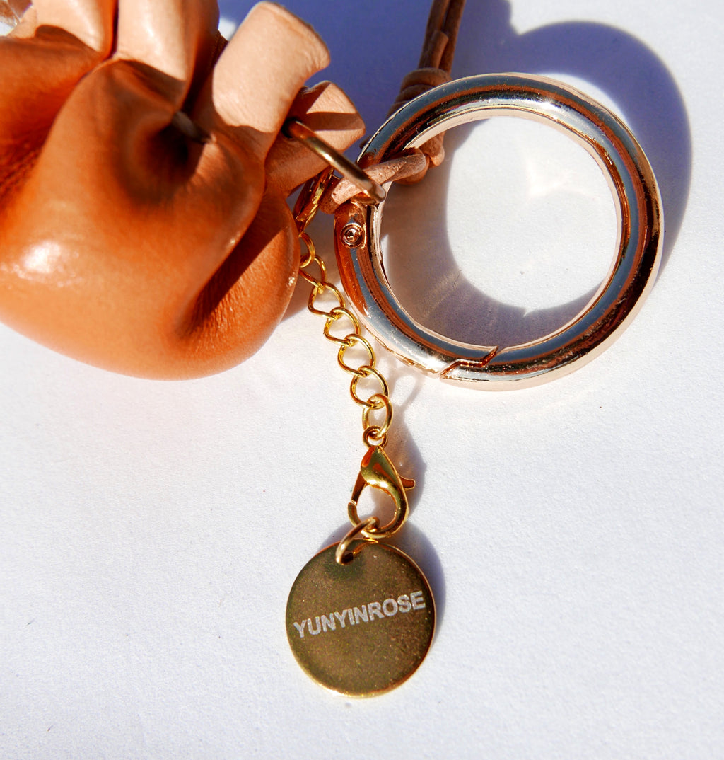 Charm de piel DimSum caramelo