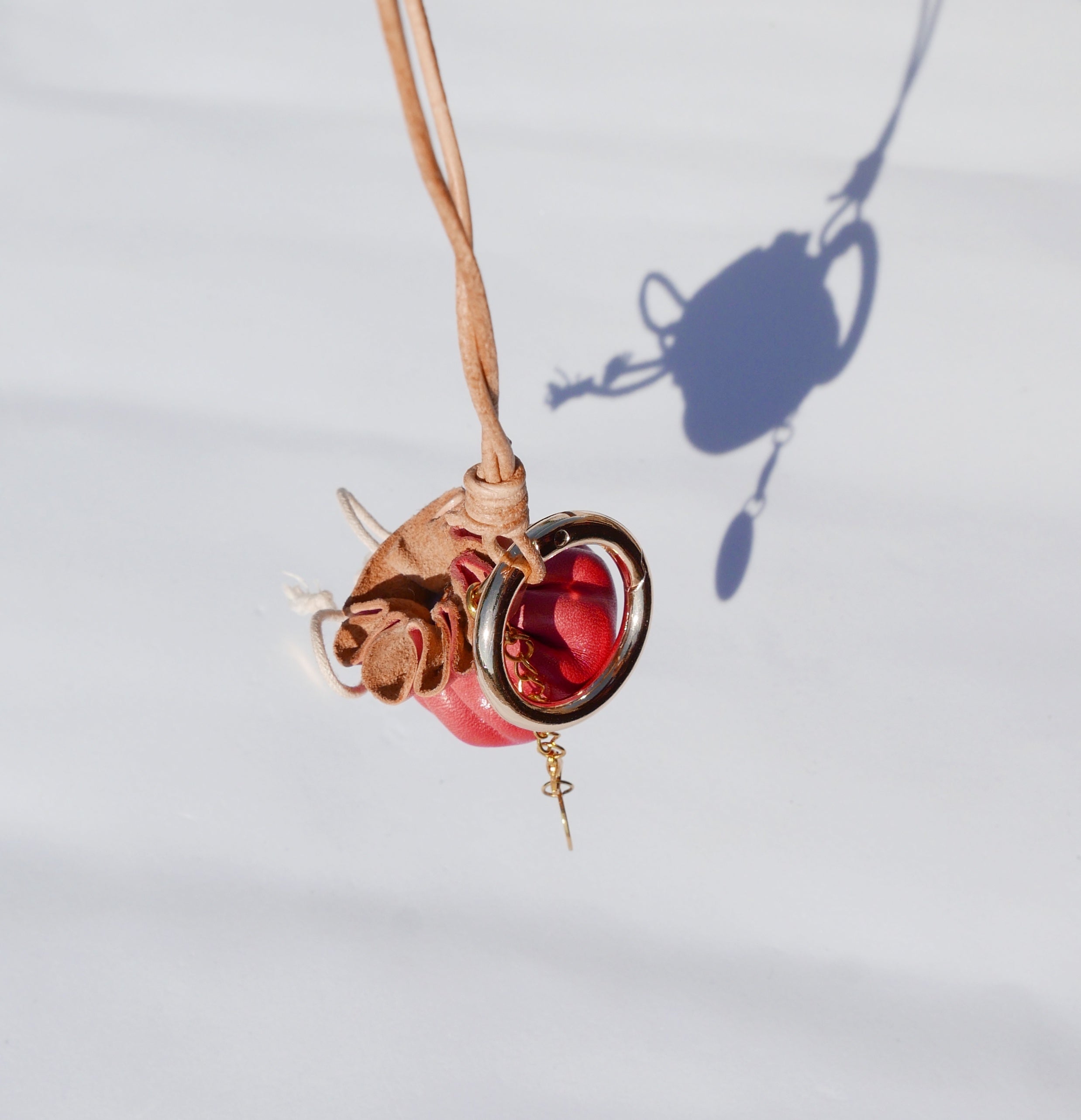Charm de piel DimSum rojo