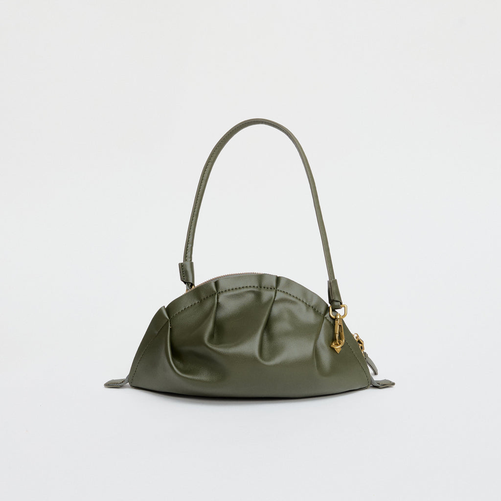 Bolso Gyoza Mediano Verde Kaki