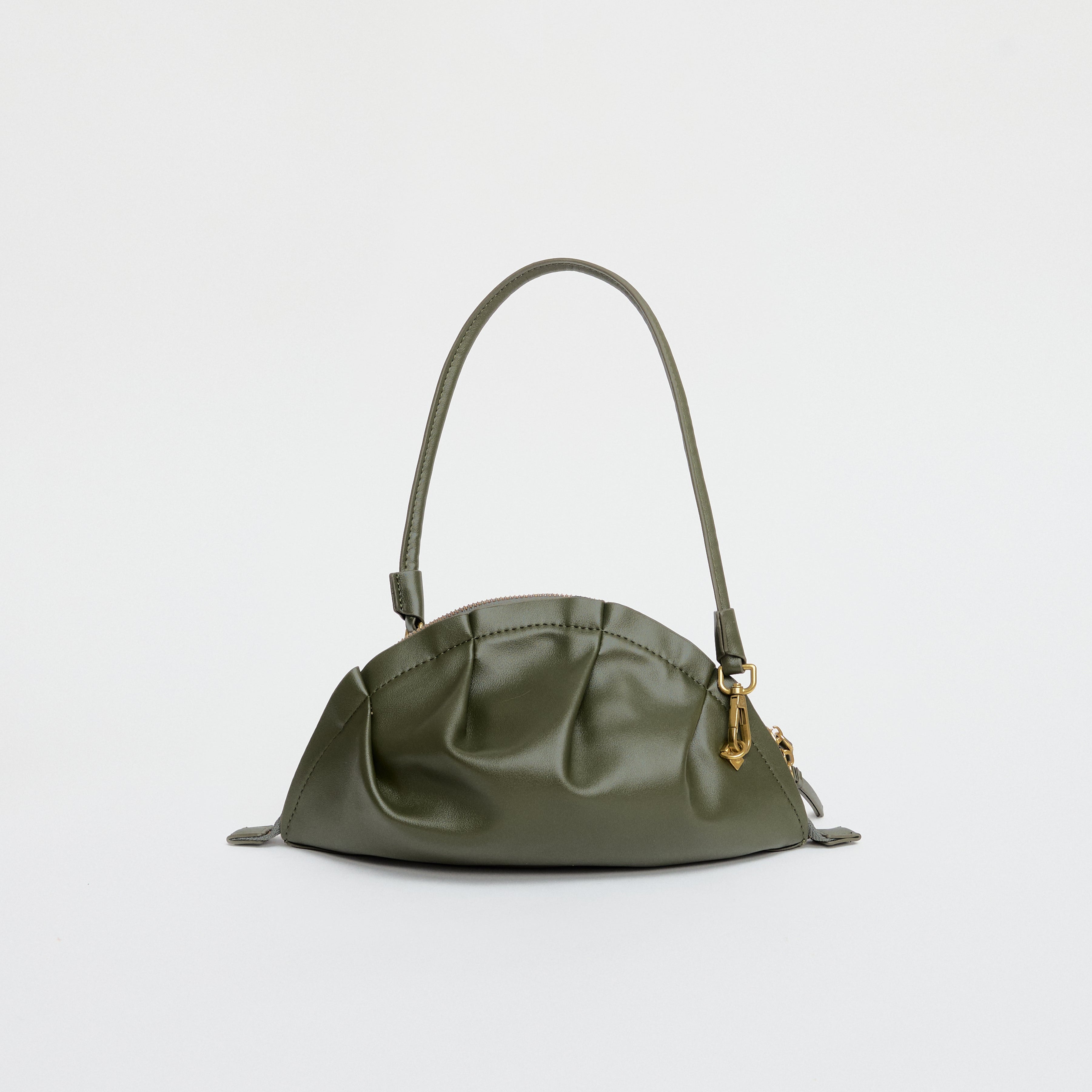 Bolso Gyoza Mediano Verde Kaki