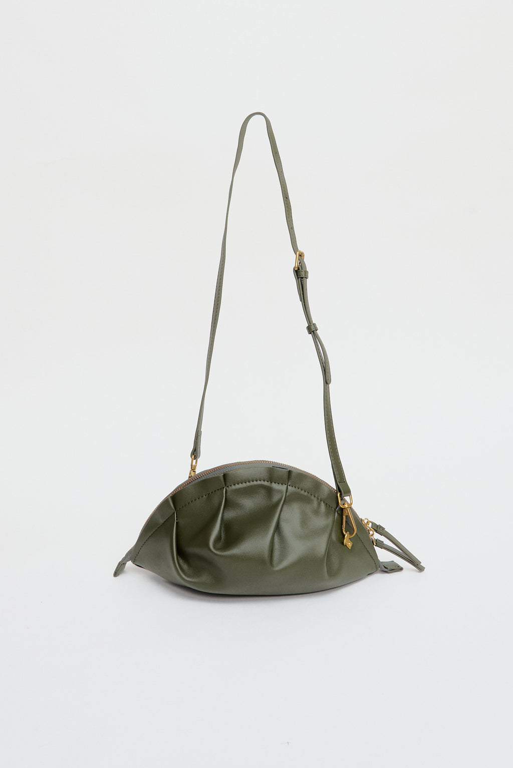 Bolso Gyoza Mediano Verde Kaki