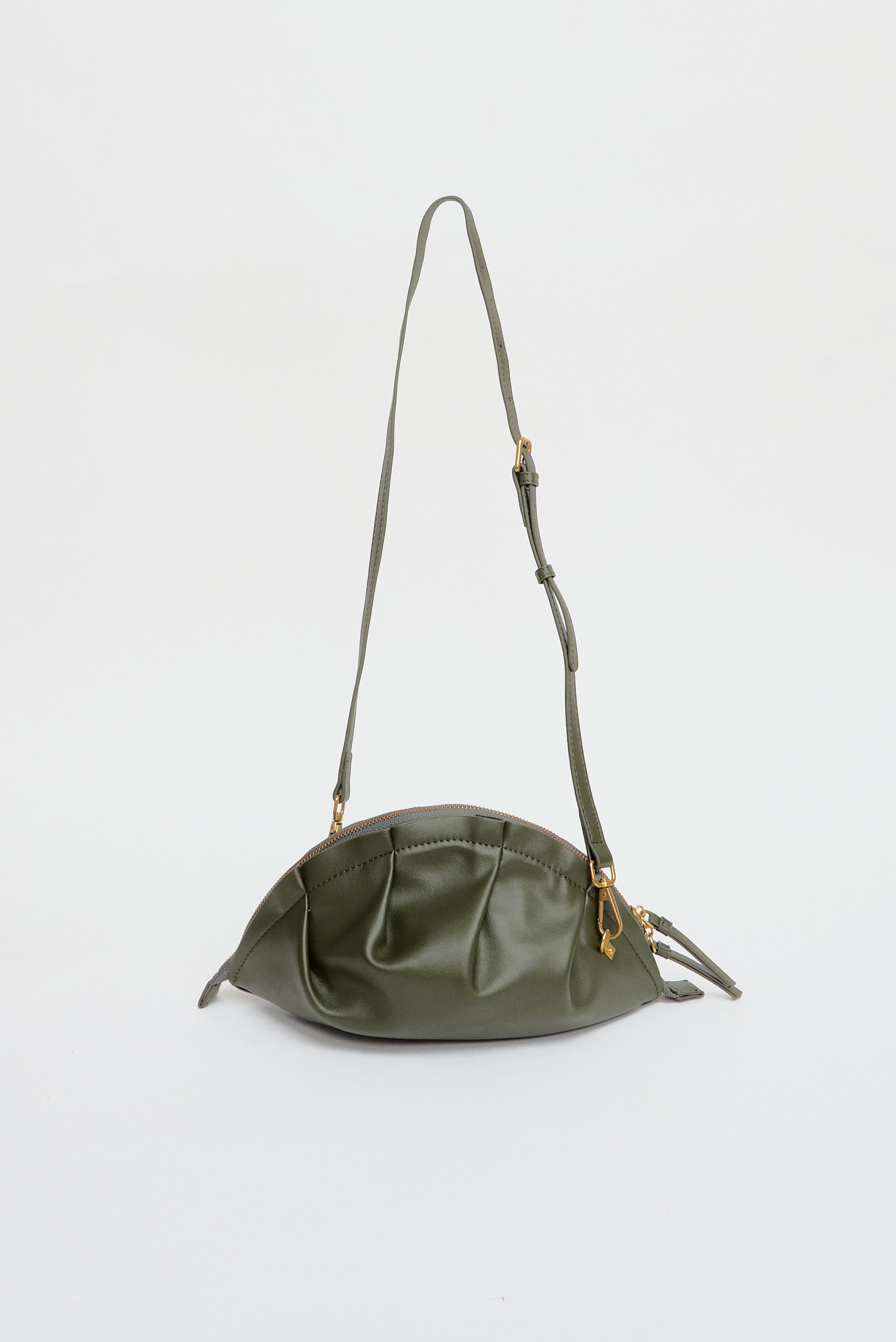 Bolso Gyoza Mediano Verde Kaki