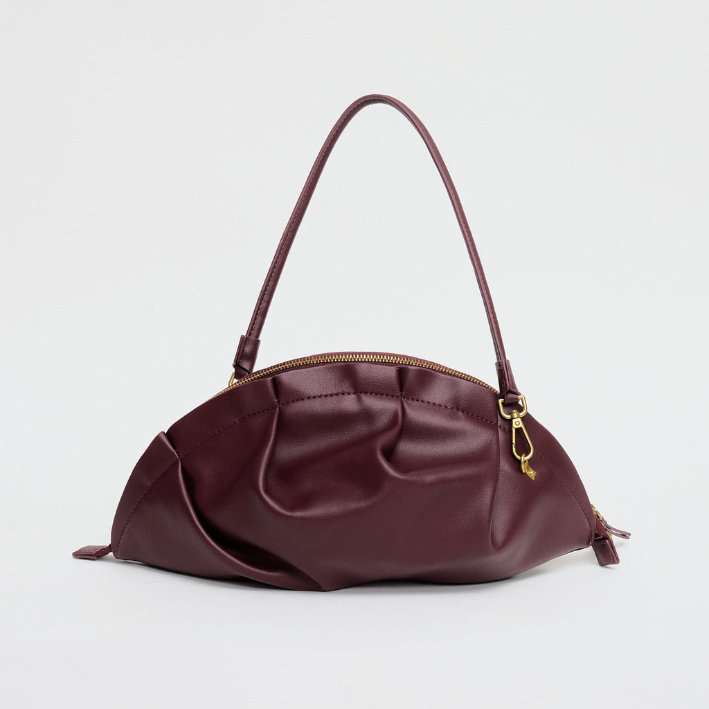 Nuevo Bolso de Gyoza Grande Burdeos