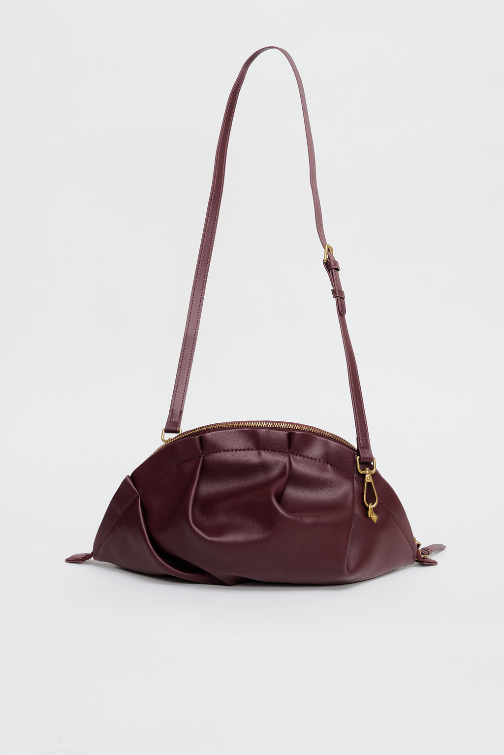 Nuevo Bolso de Gyoza Grande Burdeos