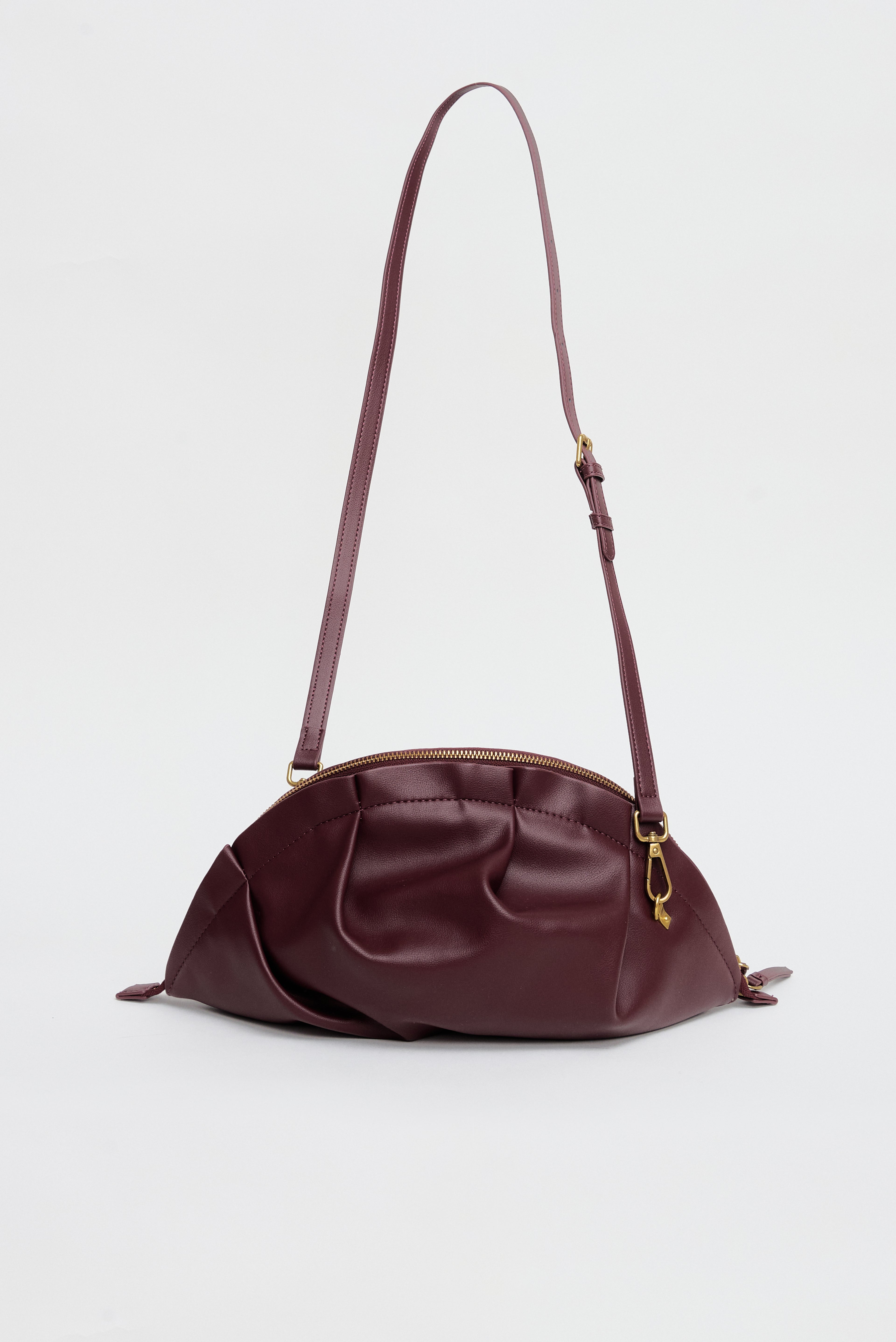 Nuevo Bolso de Gyoza Grande Burdeos