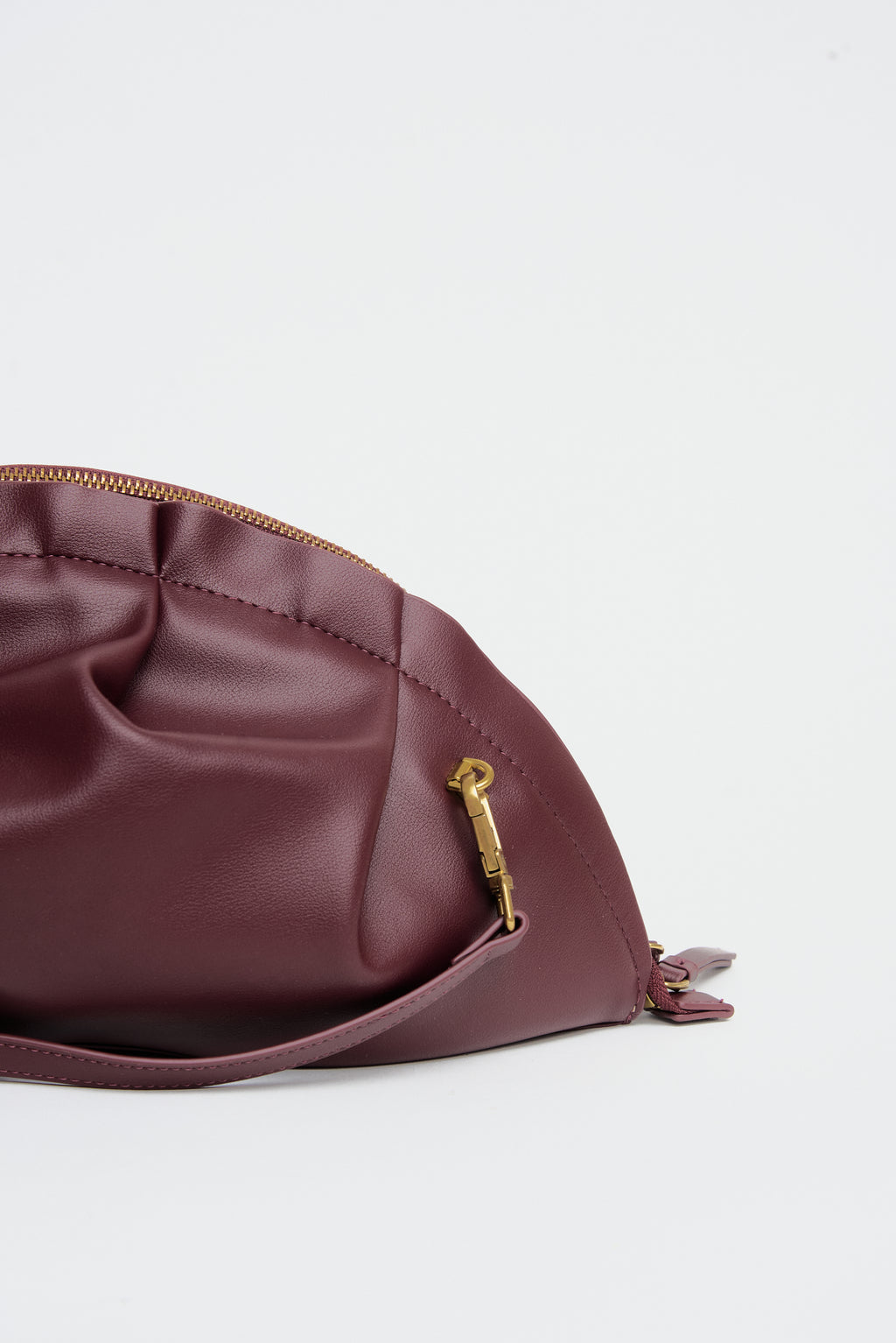 Nuevo Bolso de Gyoza Grande Burdeos