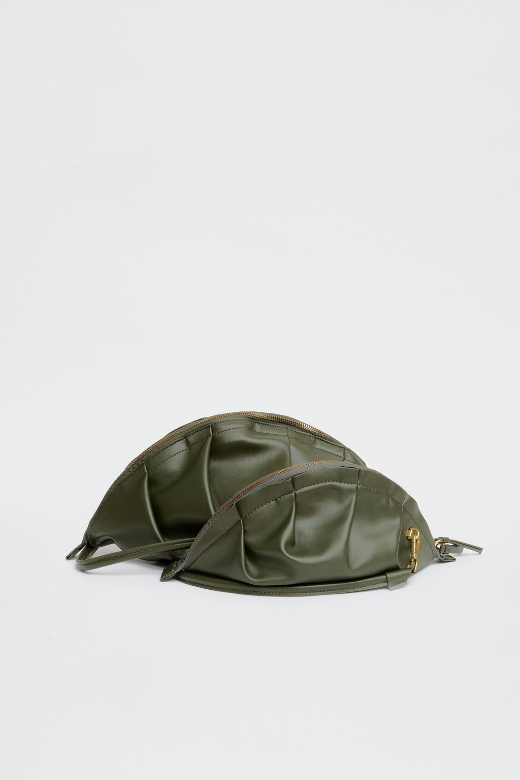 Bolso Gyoza Mediano Verde Kaki
