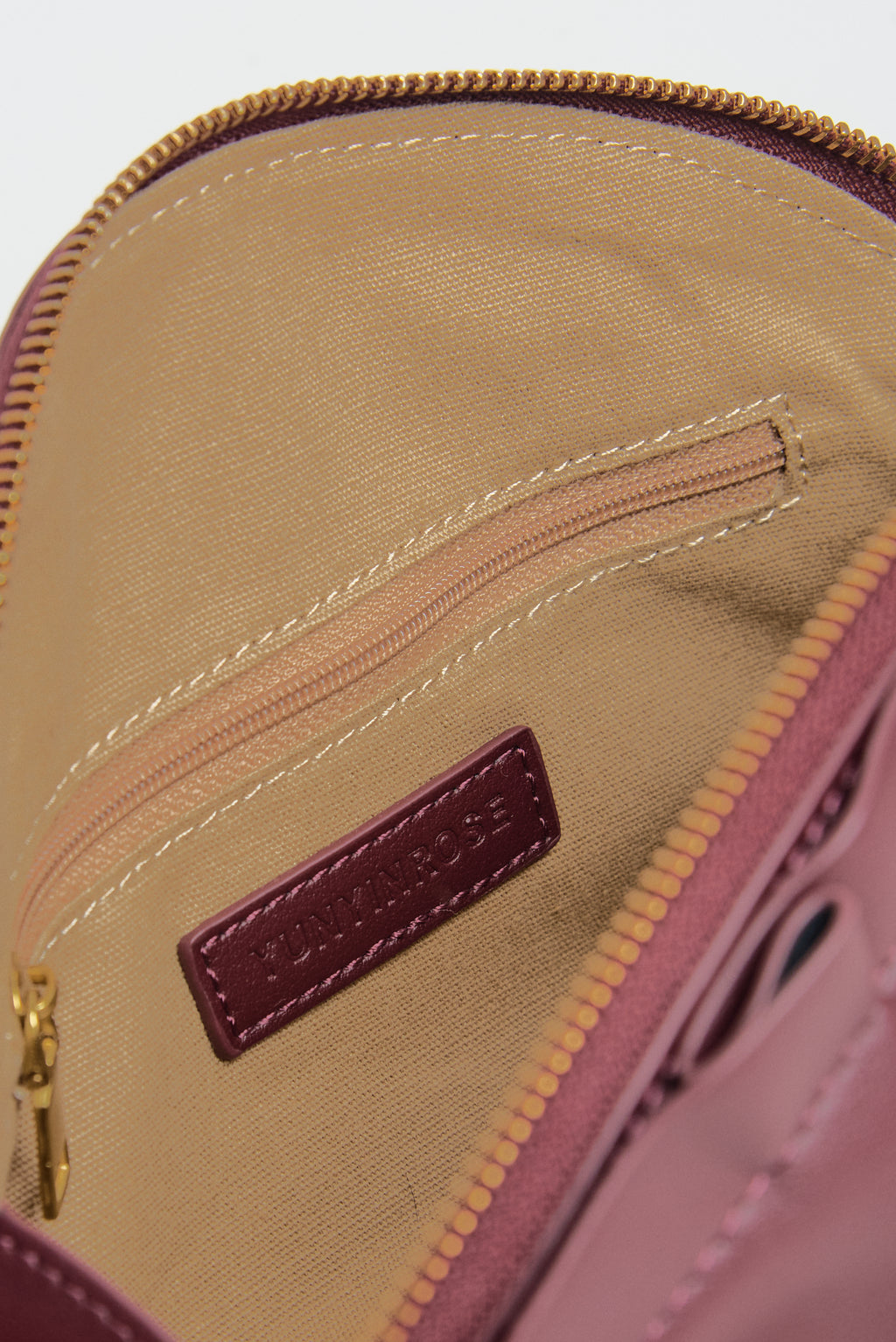Nuevo Bolso de Gyoza Grande Burdeos