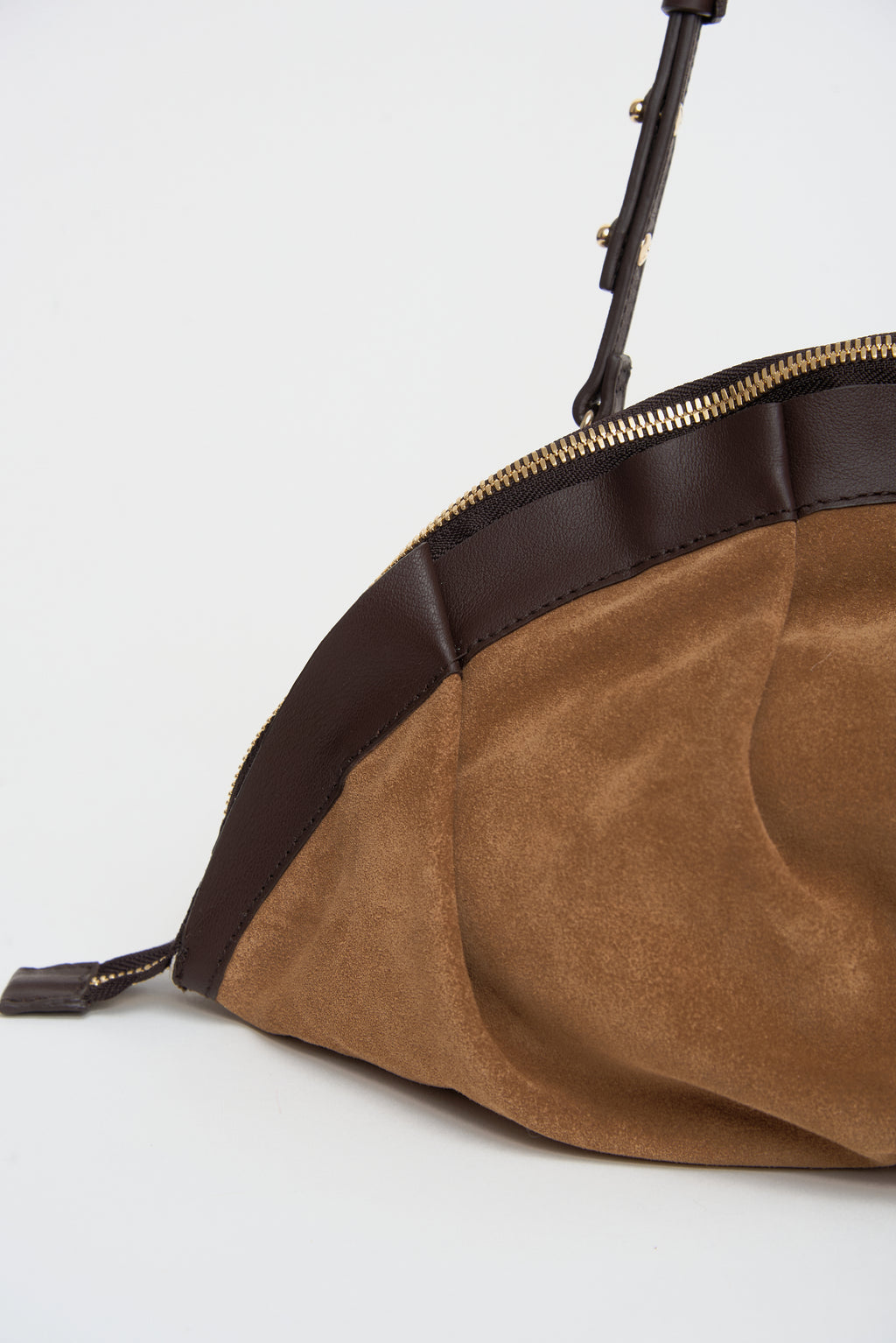 Bolso Gyoza Ante y Piel - Studio Collection