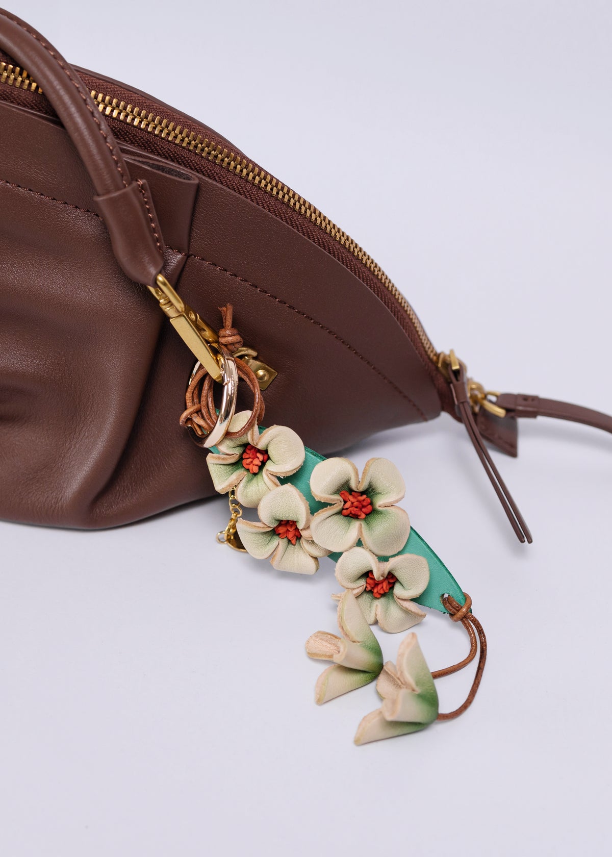 Charm de piel flore de Guihua verde